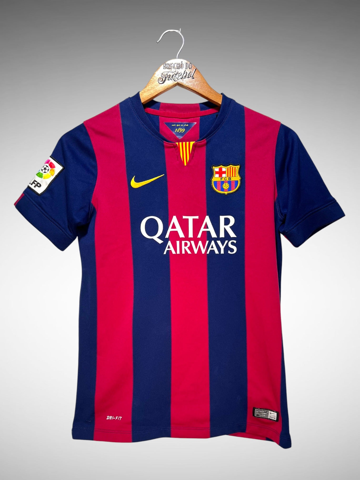 Barcelona 2014 Primeira Camisa Tam 12 anos Infantil.