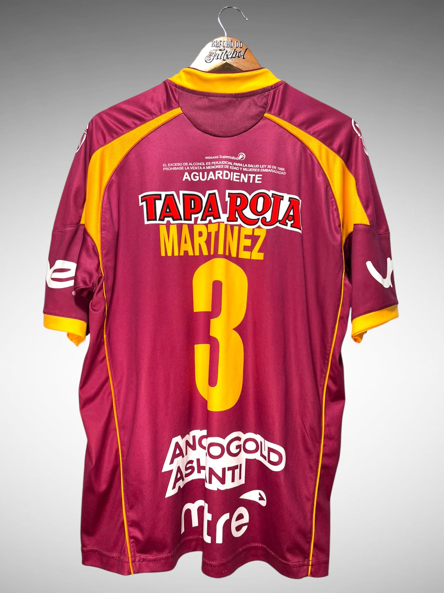 Tolima 2011 Primeira Camisa Tam GG N 3 Martinez.