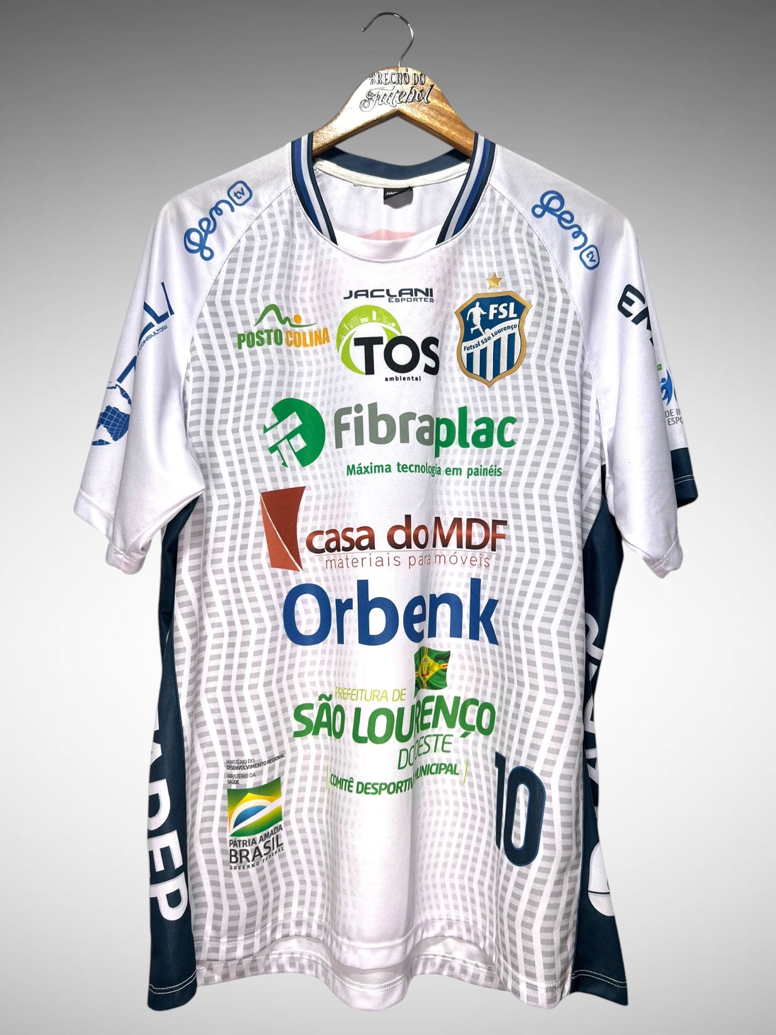 Futsal São Lourenço Segunda Camisa Tam 3G N 10.