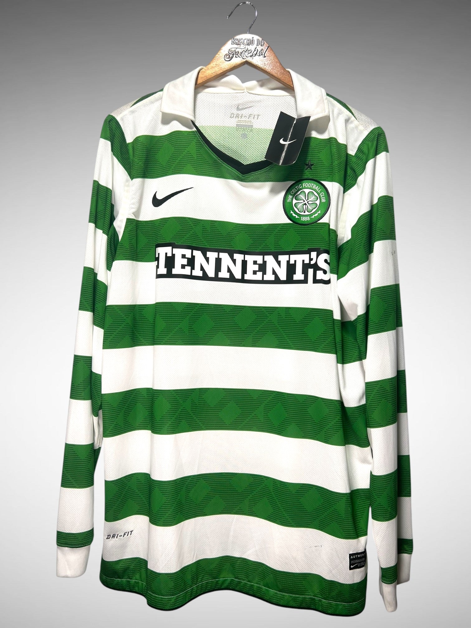 Celtic 2010 Primeira Camisa Tam GG Mangas Longas.