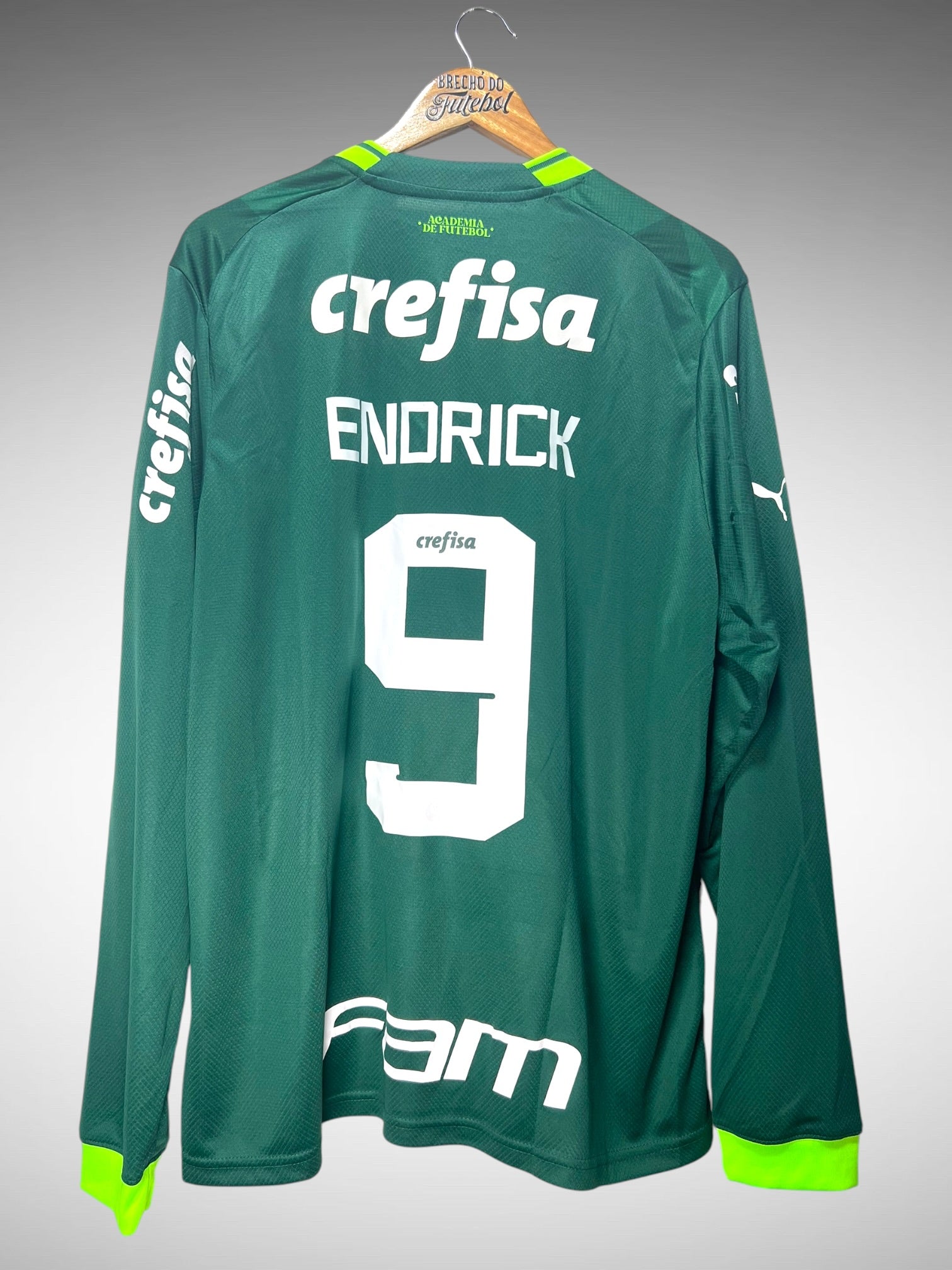 Palmeiras 2023 Primeira Camisa Tam GG N 9 Endrick Mangas Longas.