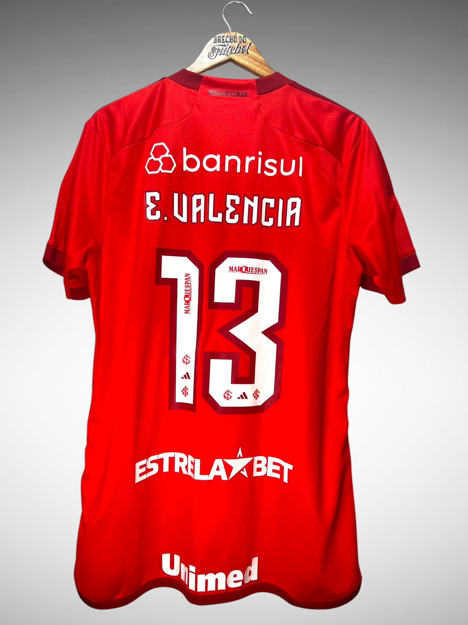 Internacional 2023 Primeira Camisa Tam G N 13 E. Valencia.