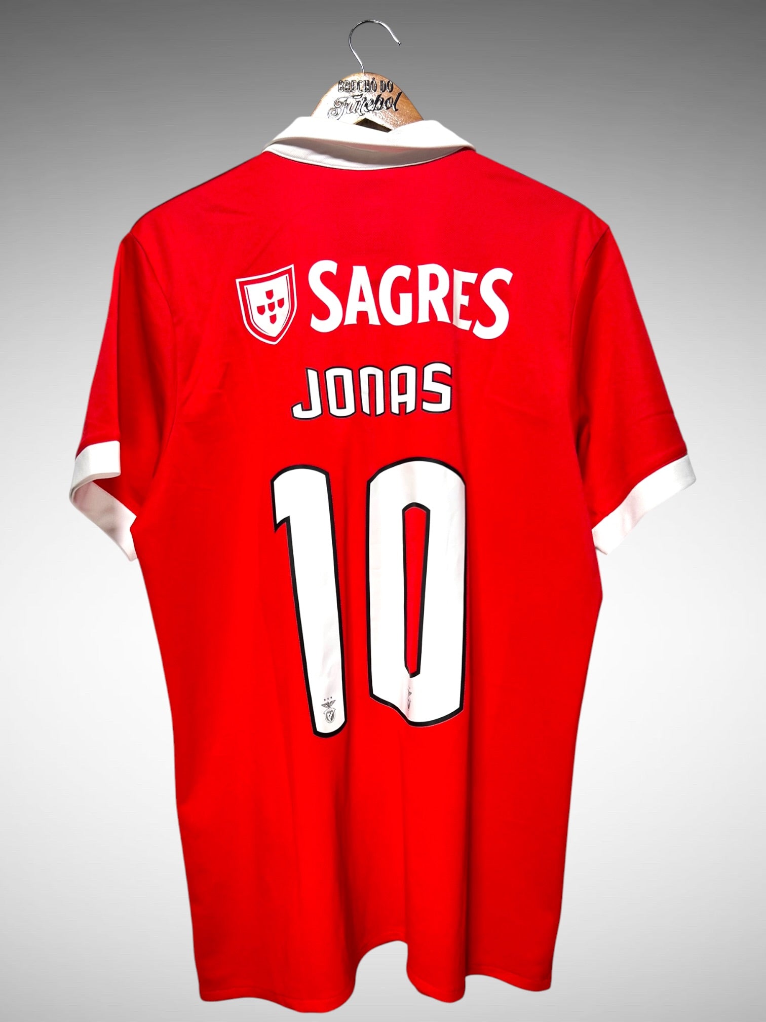 Benfica 2017 Primeira Camisa Tam G N 10 Jonas.