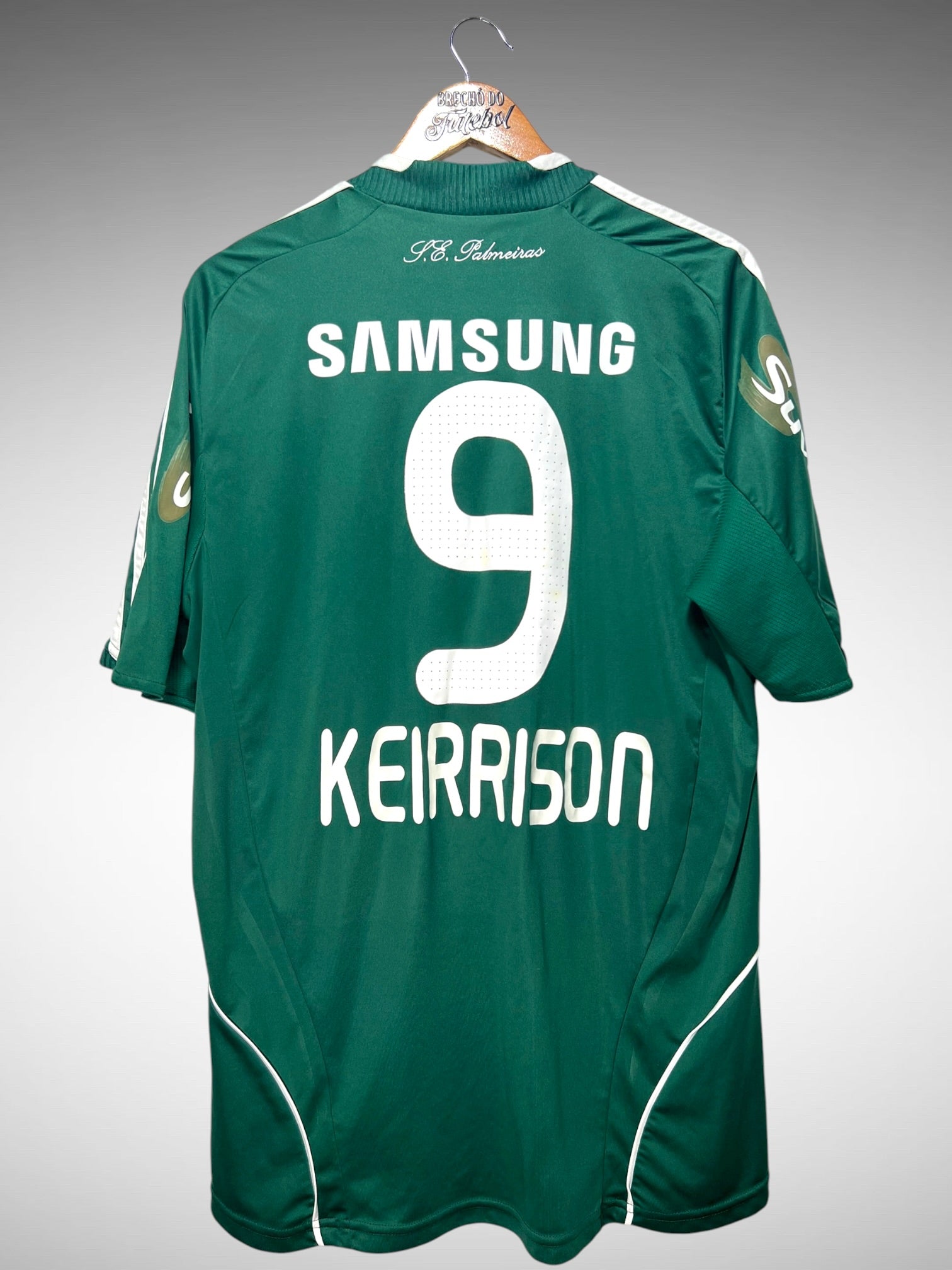 Palmeiras 2008 Primeira Camisa Tam G N 9 Keirrison.