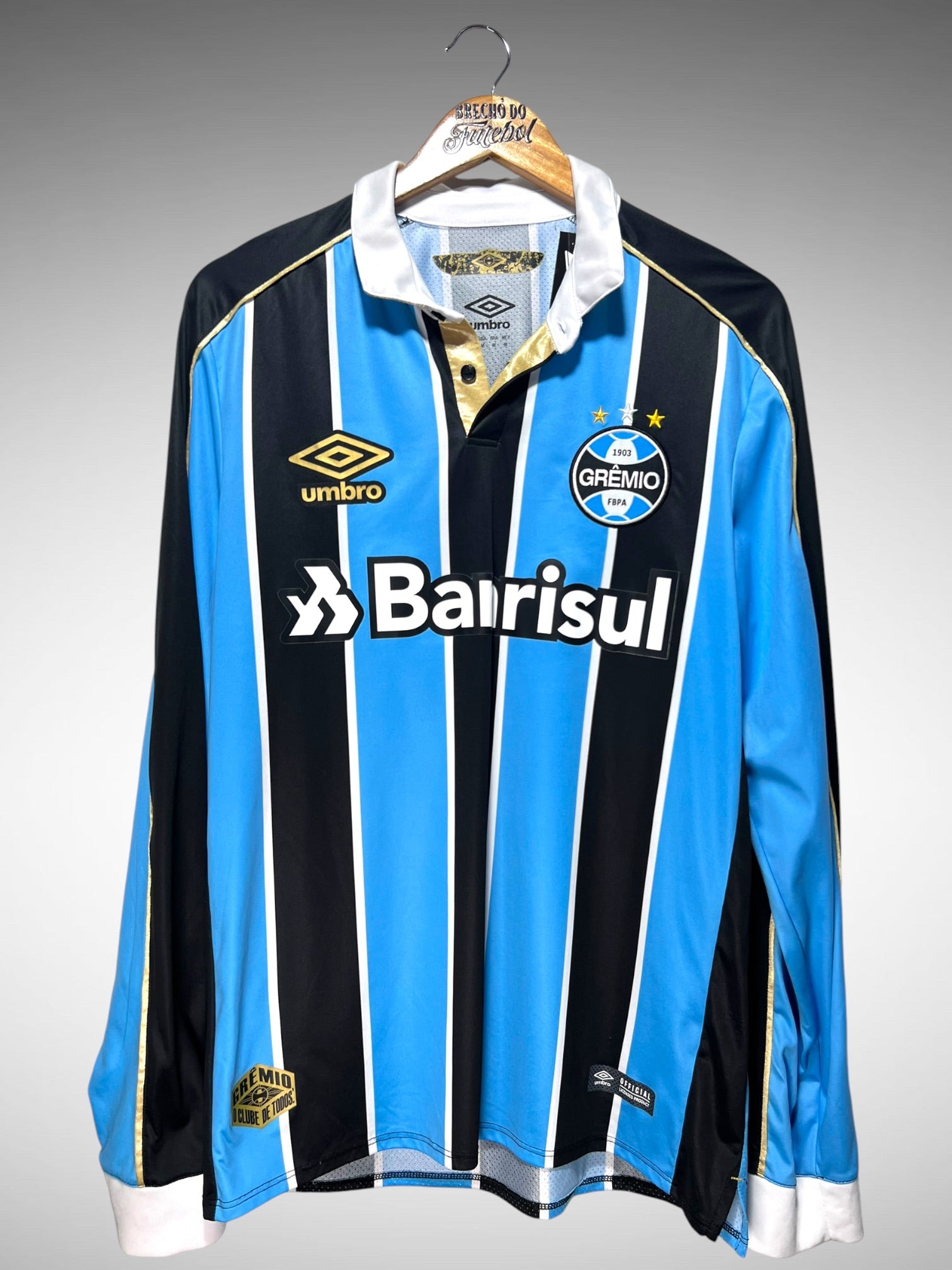 Grêmio 2019 Primeira Camisa Tam M Mangas Longas.