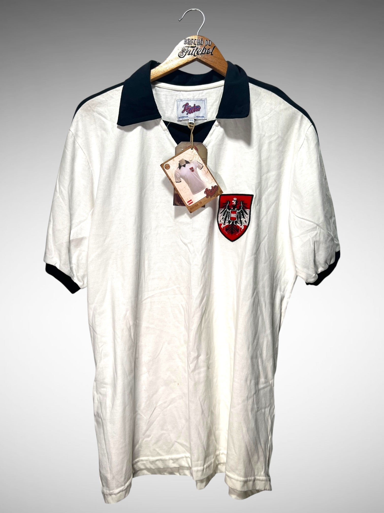 Áustria 1978 Liga Retrô Primeira Camisa Tam GG.