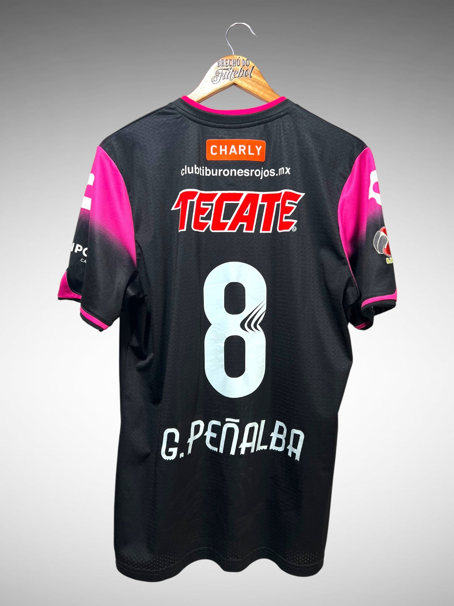 Tiburones Rojos de Veracruz 2016 Terceira Camisa Tam G N  G. Peñalba.