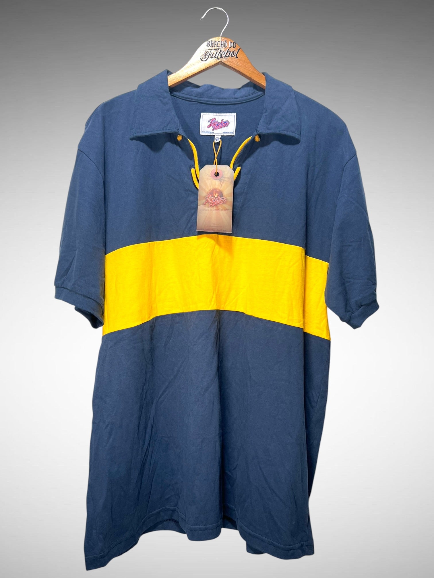 Boca Juniors 1920's Liga Retrô Primeira Camisa Tam 3G.