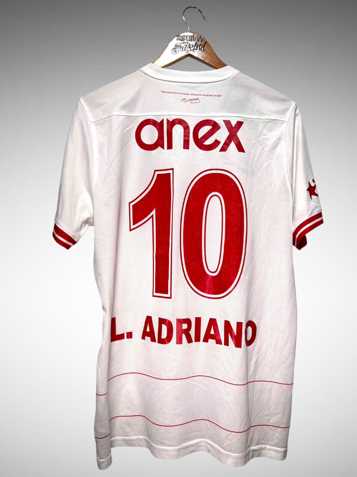 Antalyaspor 2022 Terceira Camisa Tam G N 10 L. Adriano.