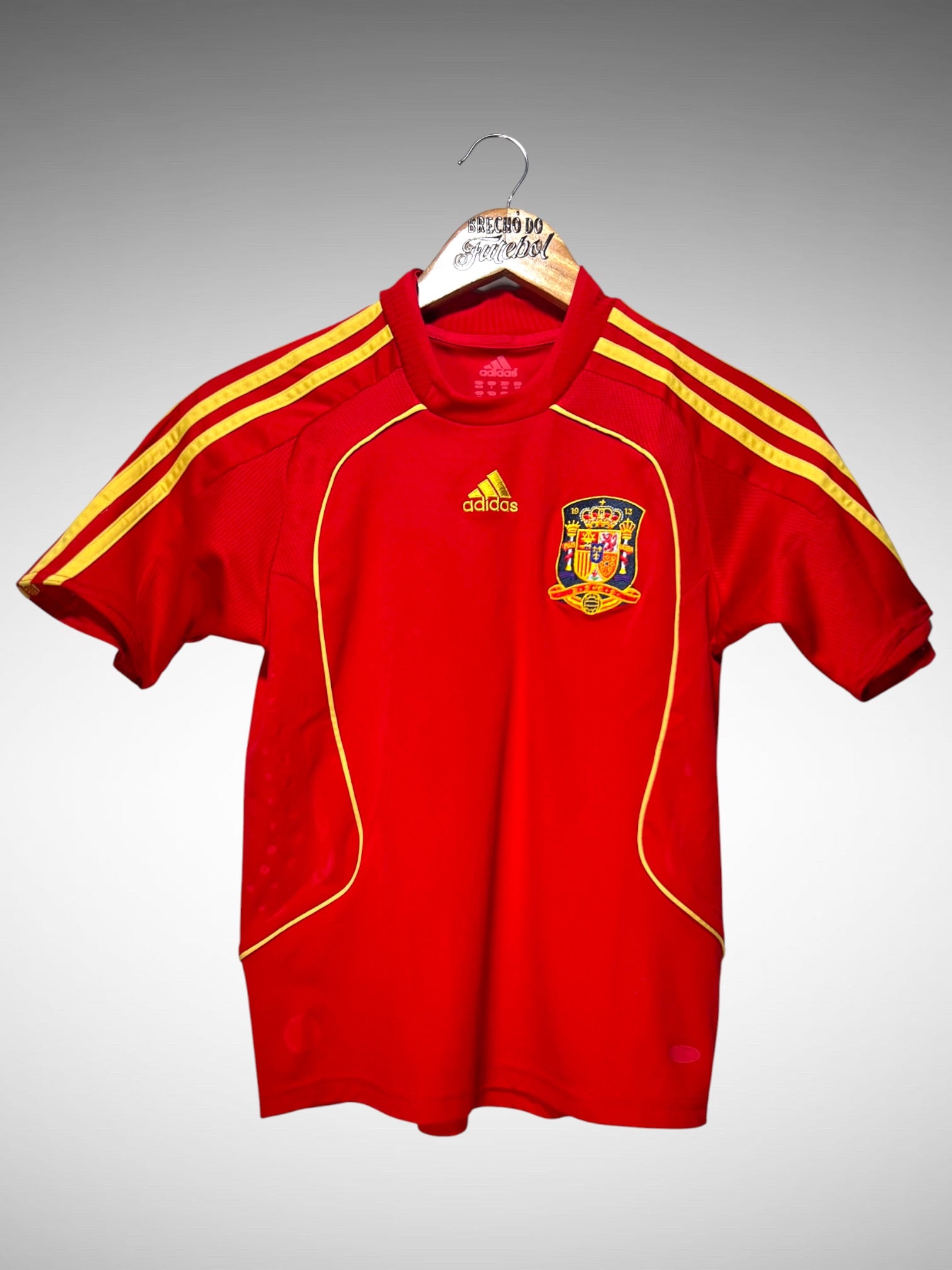 Espanha 2008 Primeira Camisa Tam 14 anos Infantil.