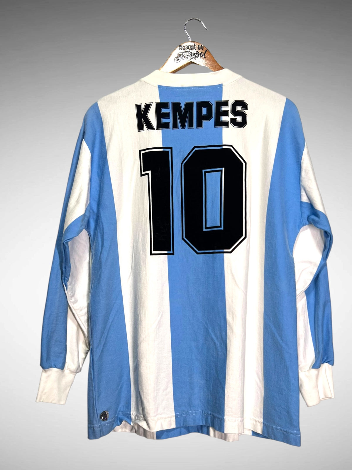 Argentina Retrô 1978 Primeira Camisa Tam G N 10 Kempes Mangas Longas.