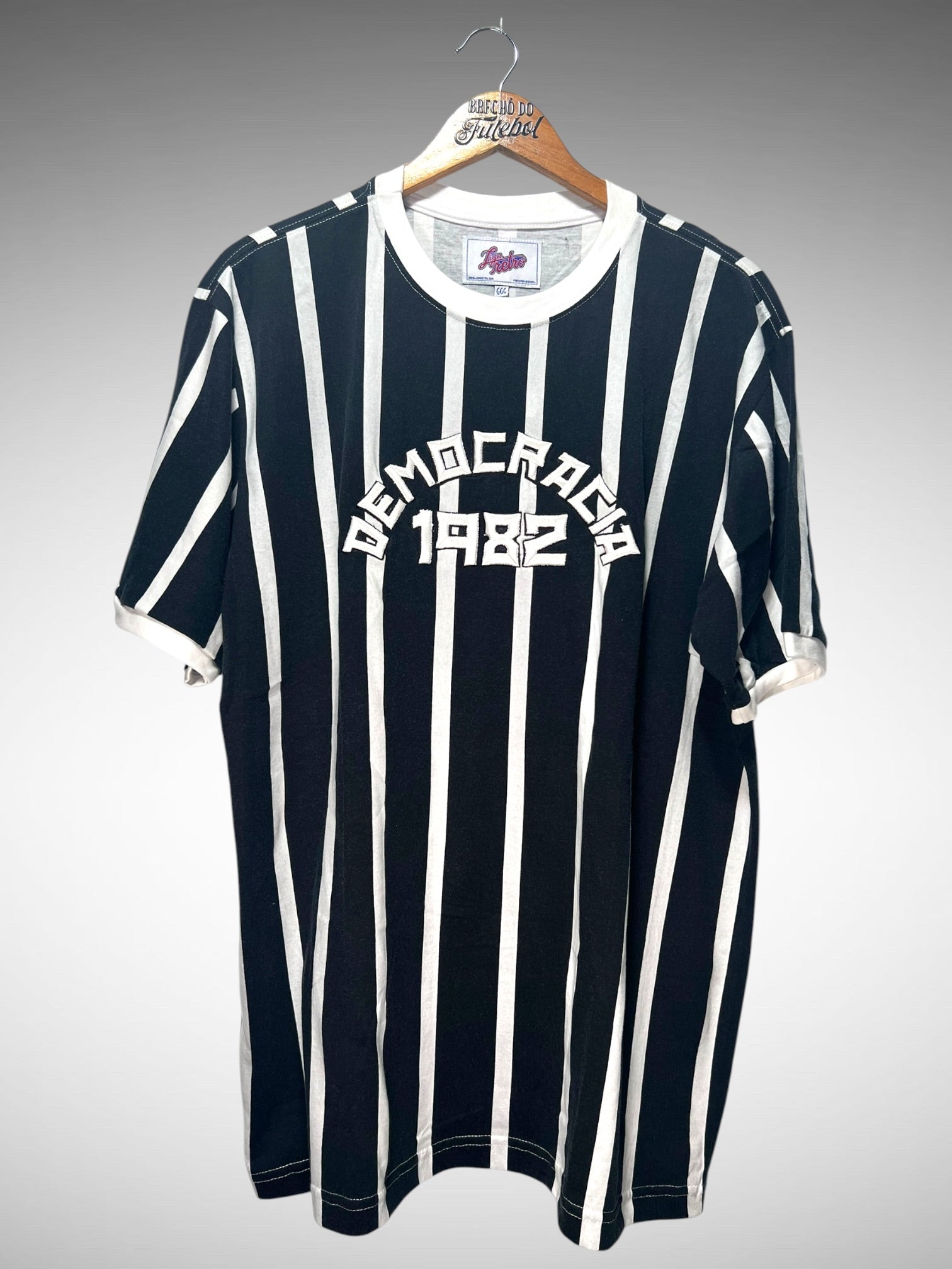 Corinthians Liga Retrô Camisa Democracia 1982 Tam 3G.