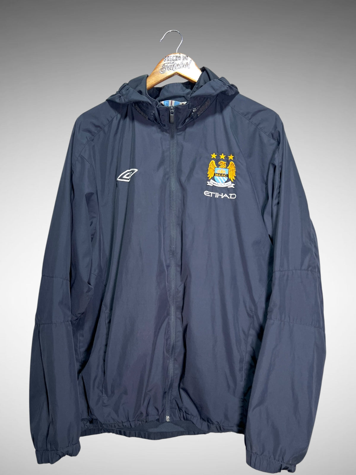 Manchester City 2010 Jaqueta Corta-Vento Tam GG.