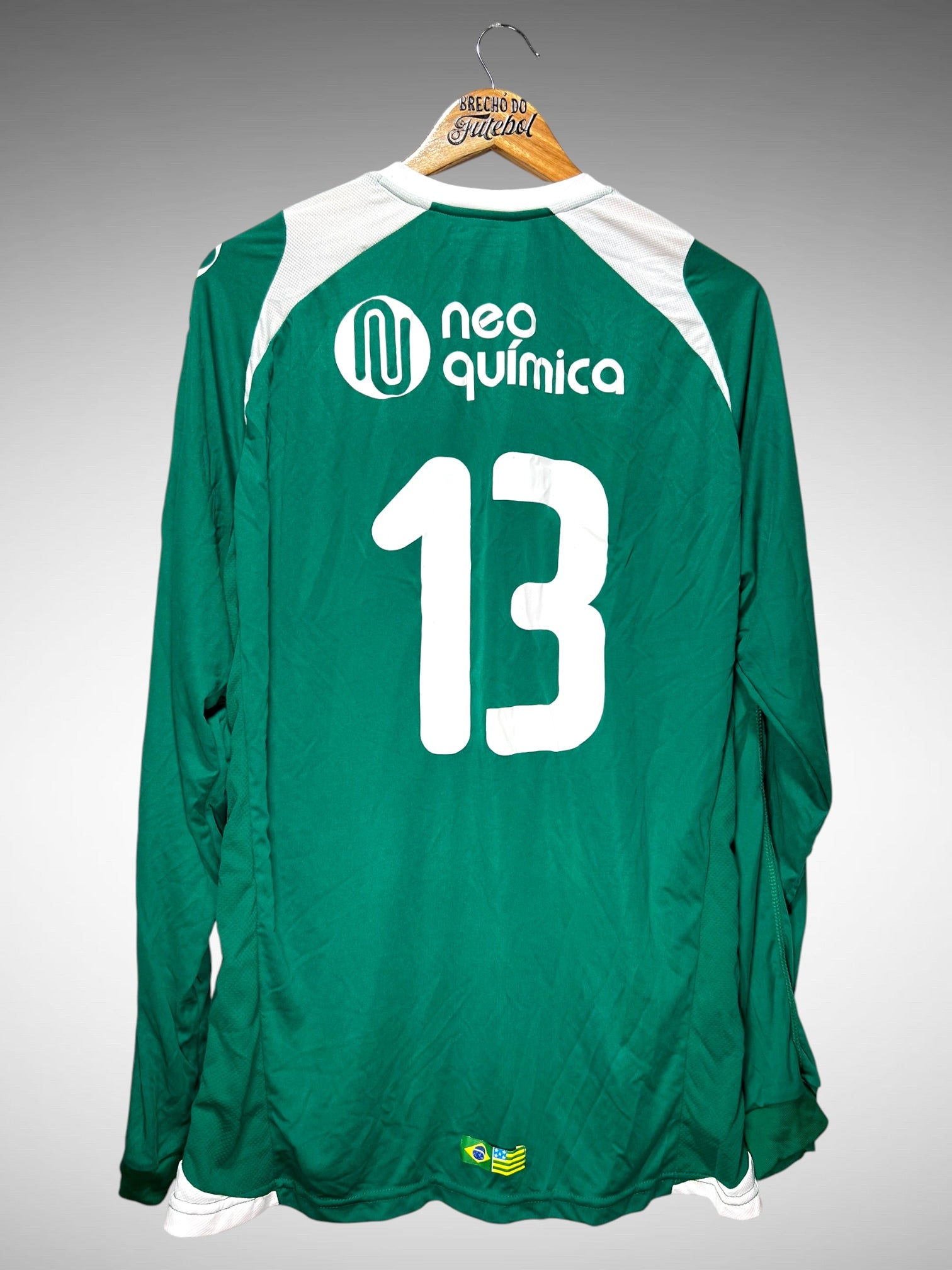 Goiás 2009 Primeira Camisa Tam GG N 13 Mangas Longas.