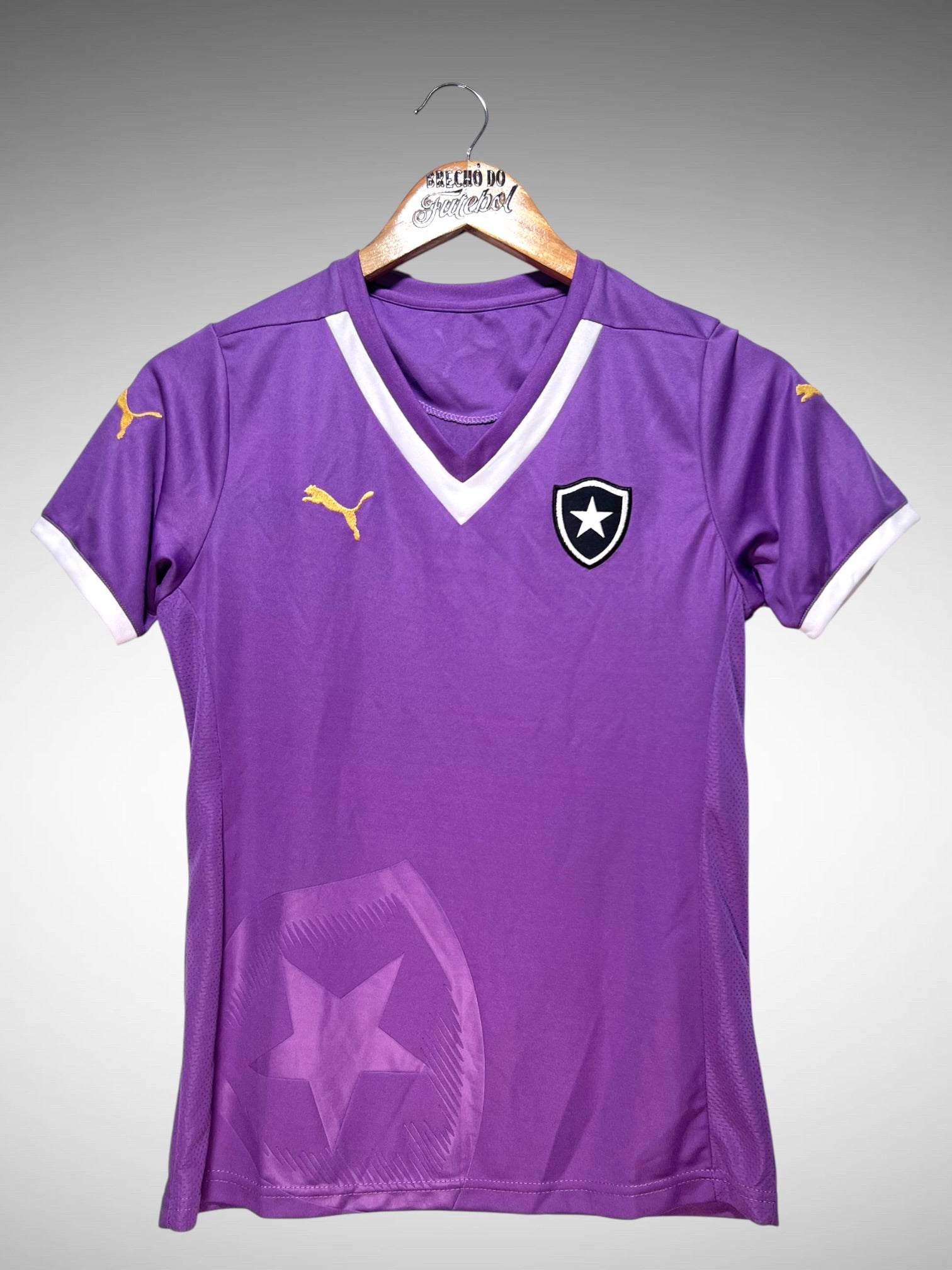 Botafogo 2014 Camisa Alvinegra Roxa Tam P Feminino.