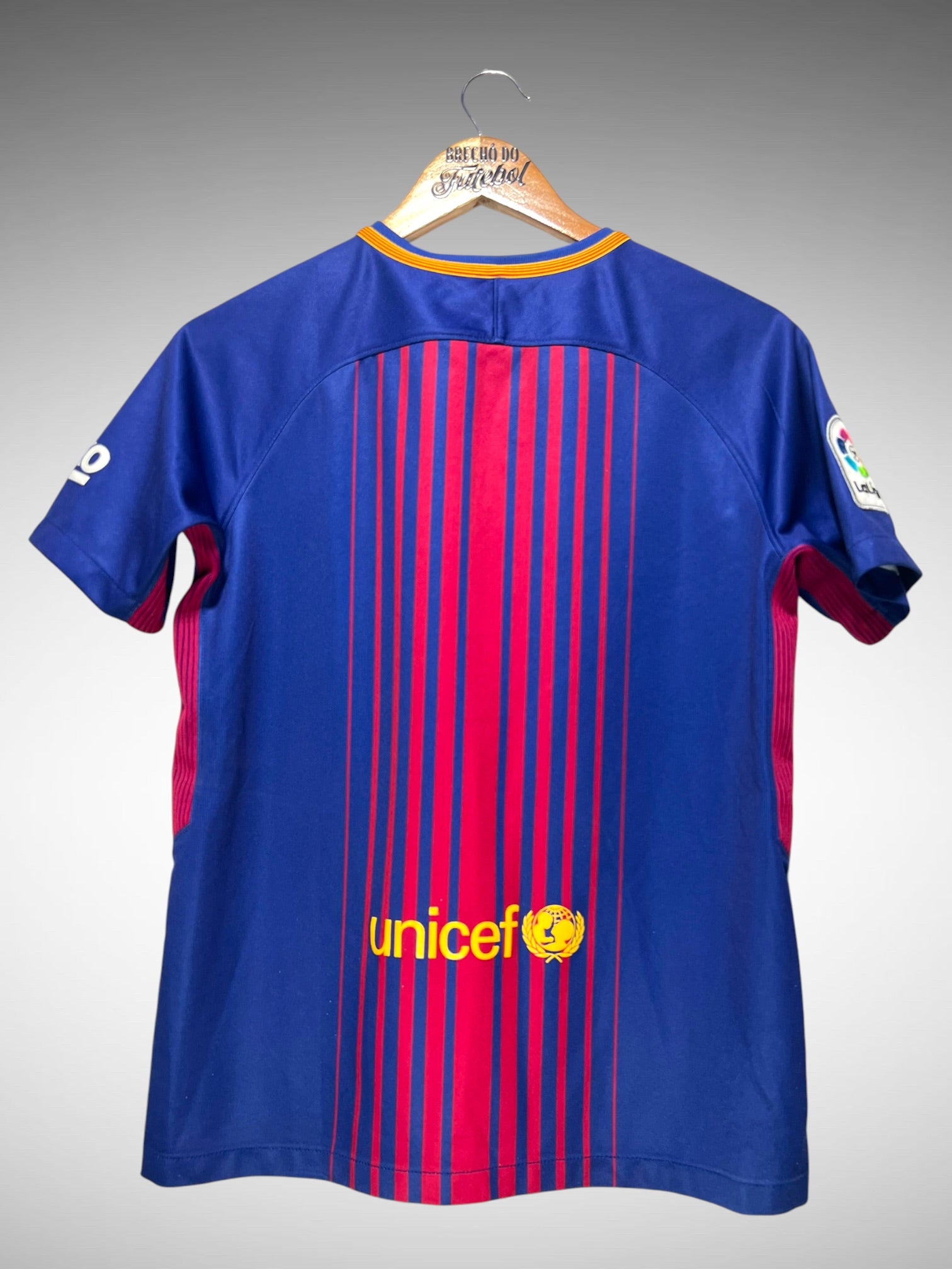 Barcelona 2017 Primeira Camisa Tam 14 anos Infantil.