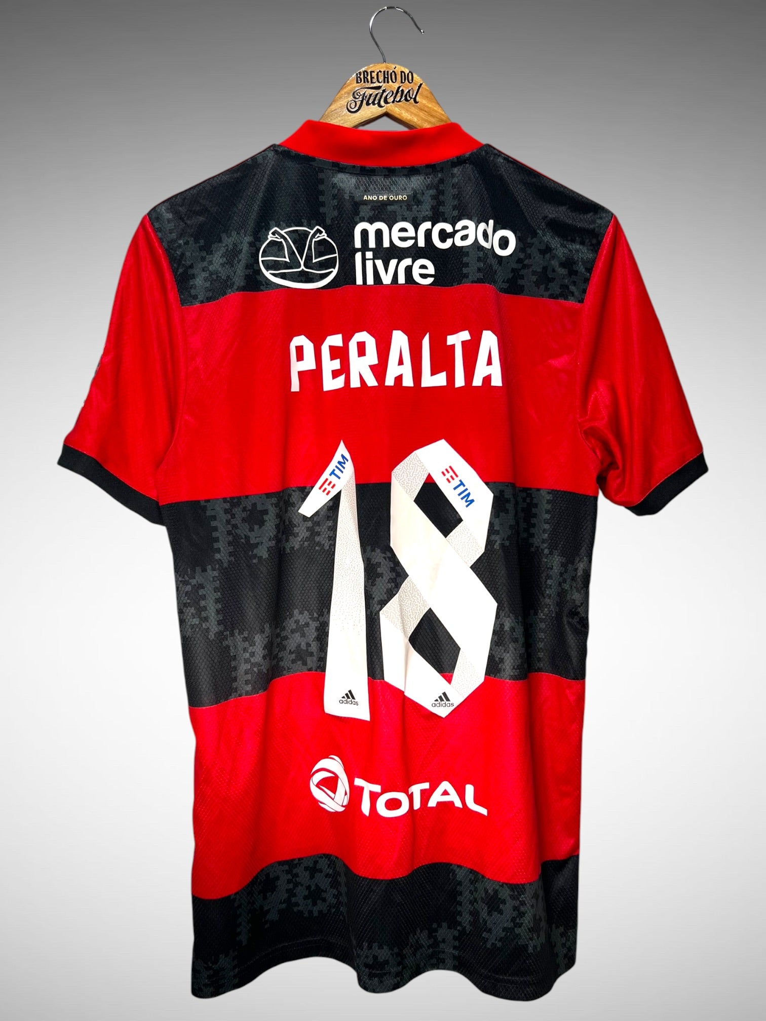 Flamengo 2021 Primeira Camisa Tam M N 18 Peralta.
