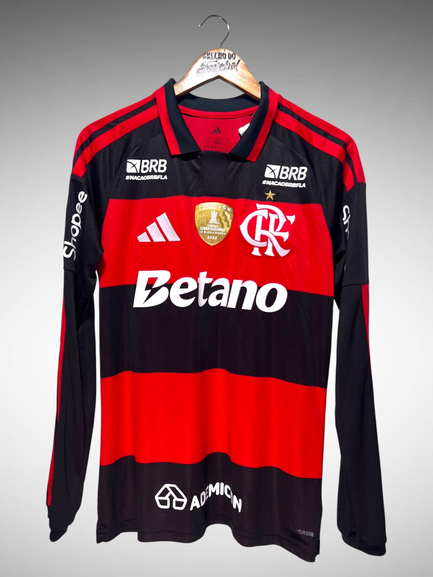 Flamengo 2026 Primeira Camisa Tam P N 18 De La Cruz Mangas Longas.