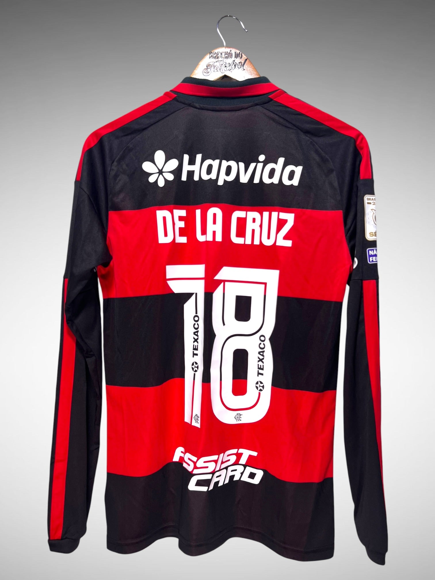 Flamengo 2026 Primeira Camisa Tam P N 18 De La Cruz Mangas Longas.