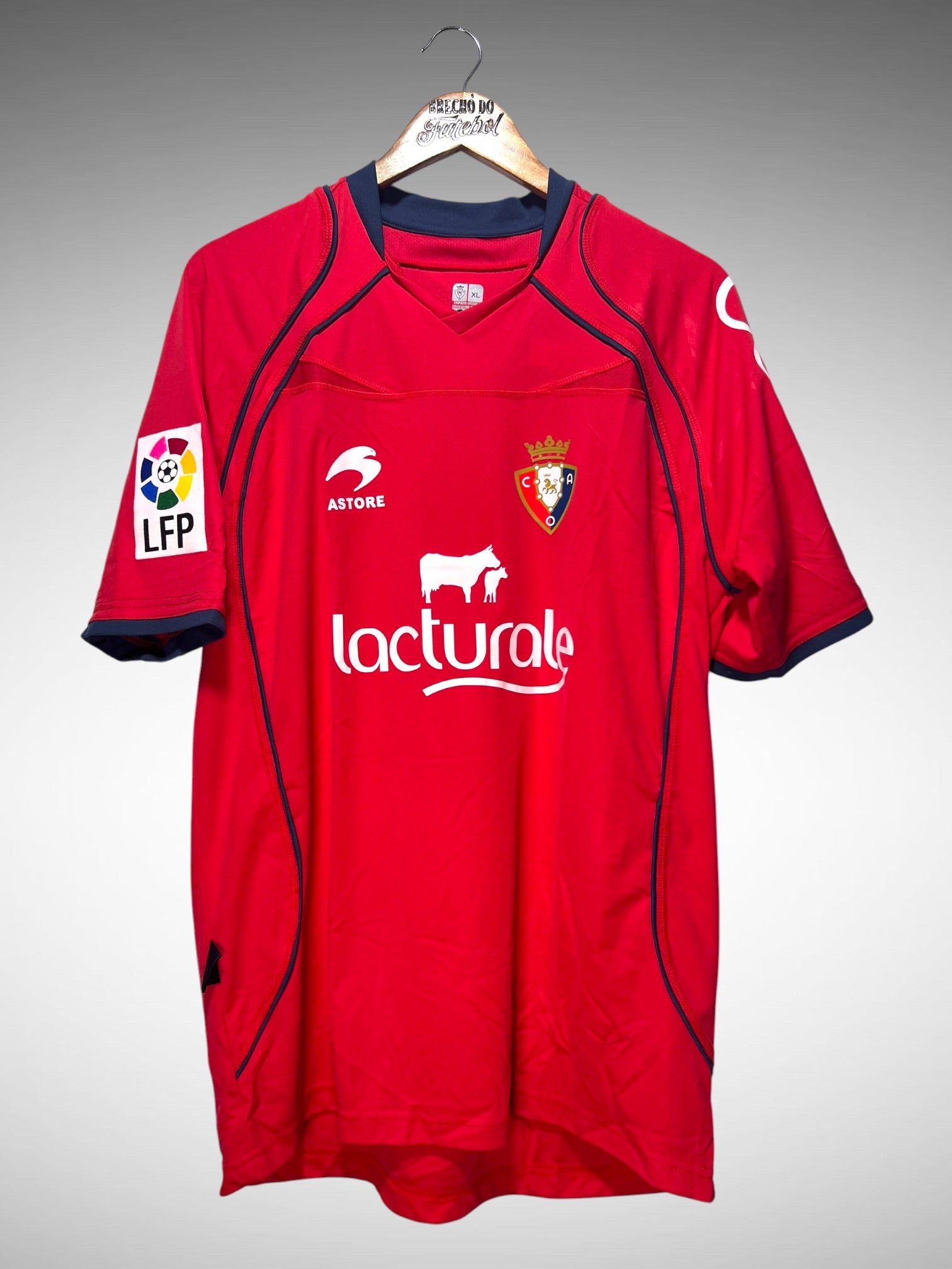Osasuna 2013 Primeira Camisa Tam GG N 9 Armenteros.