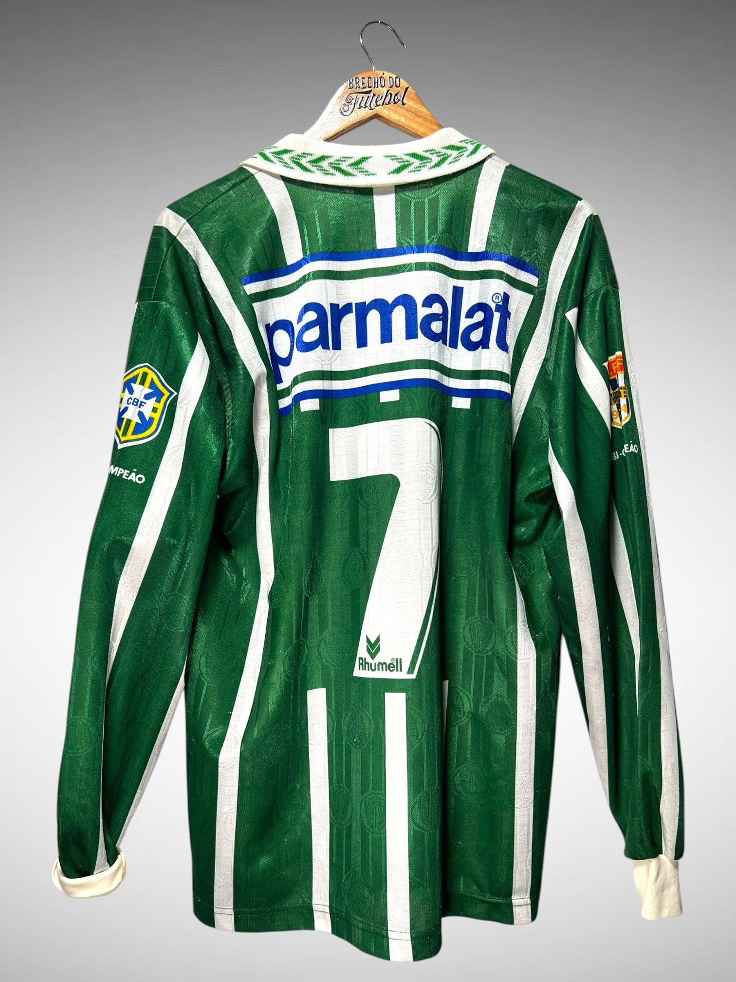 Palmeiras 1995 Primeira Camisa Tam G N 7 Mangas Longas.