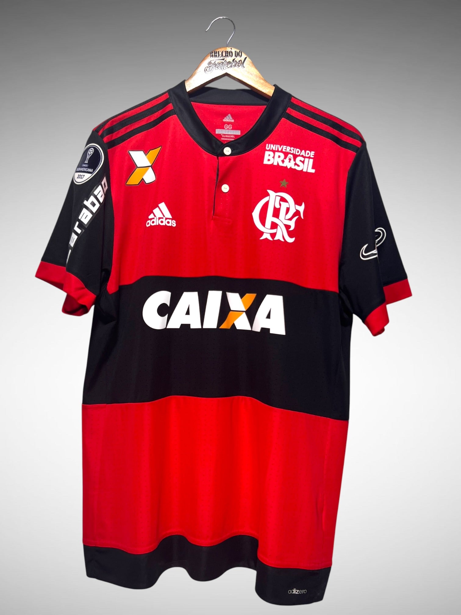 Flamengo 2017 Primeira Camisa Tam GG N 3 R. Vaz.
