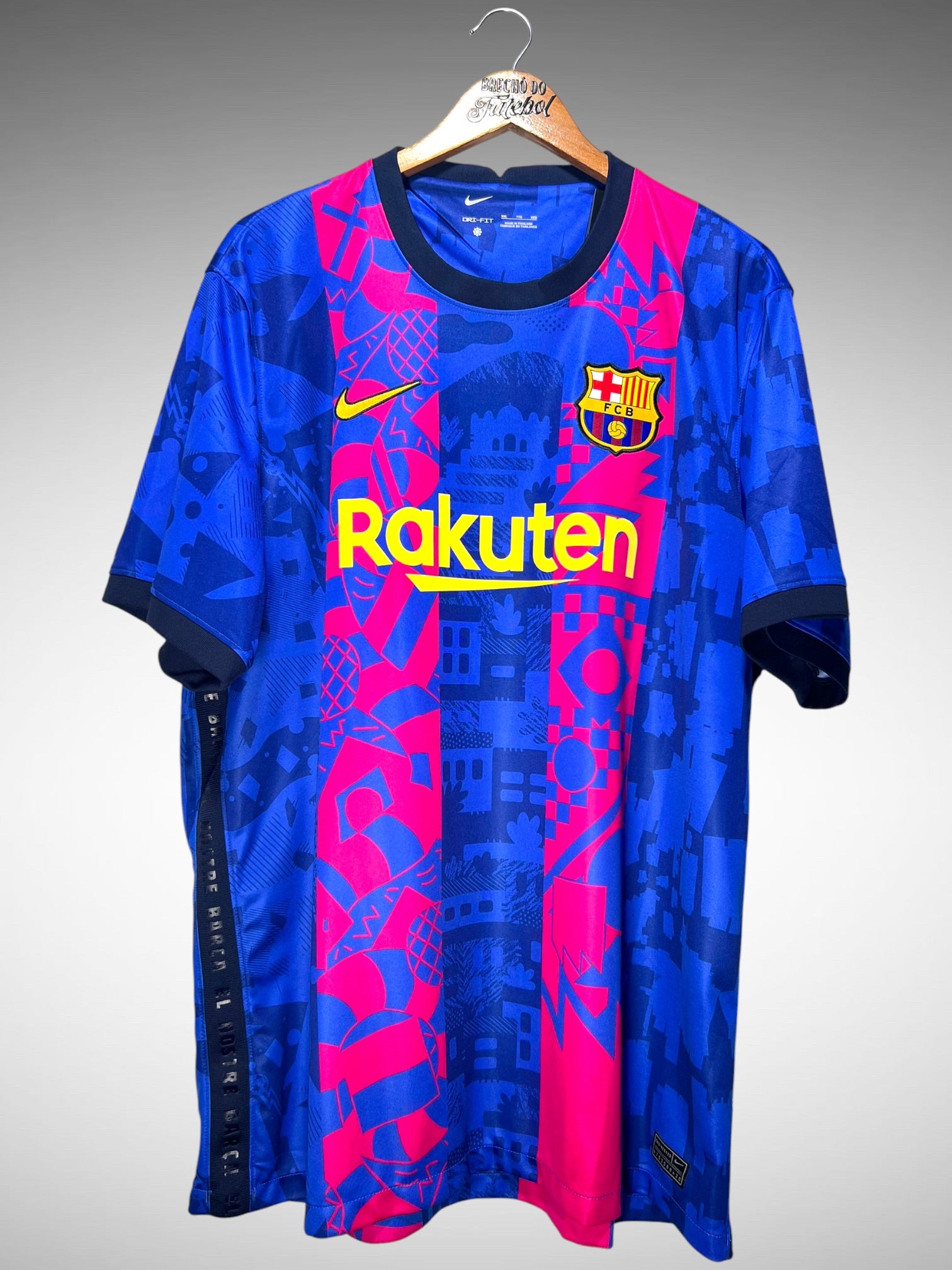 Barcelona 2021 Terceira Camisa Tam 3G.