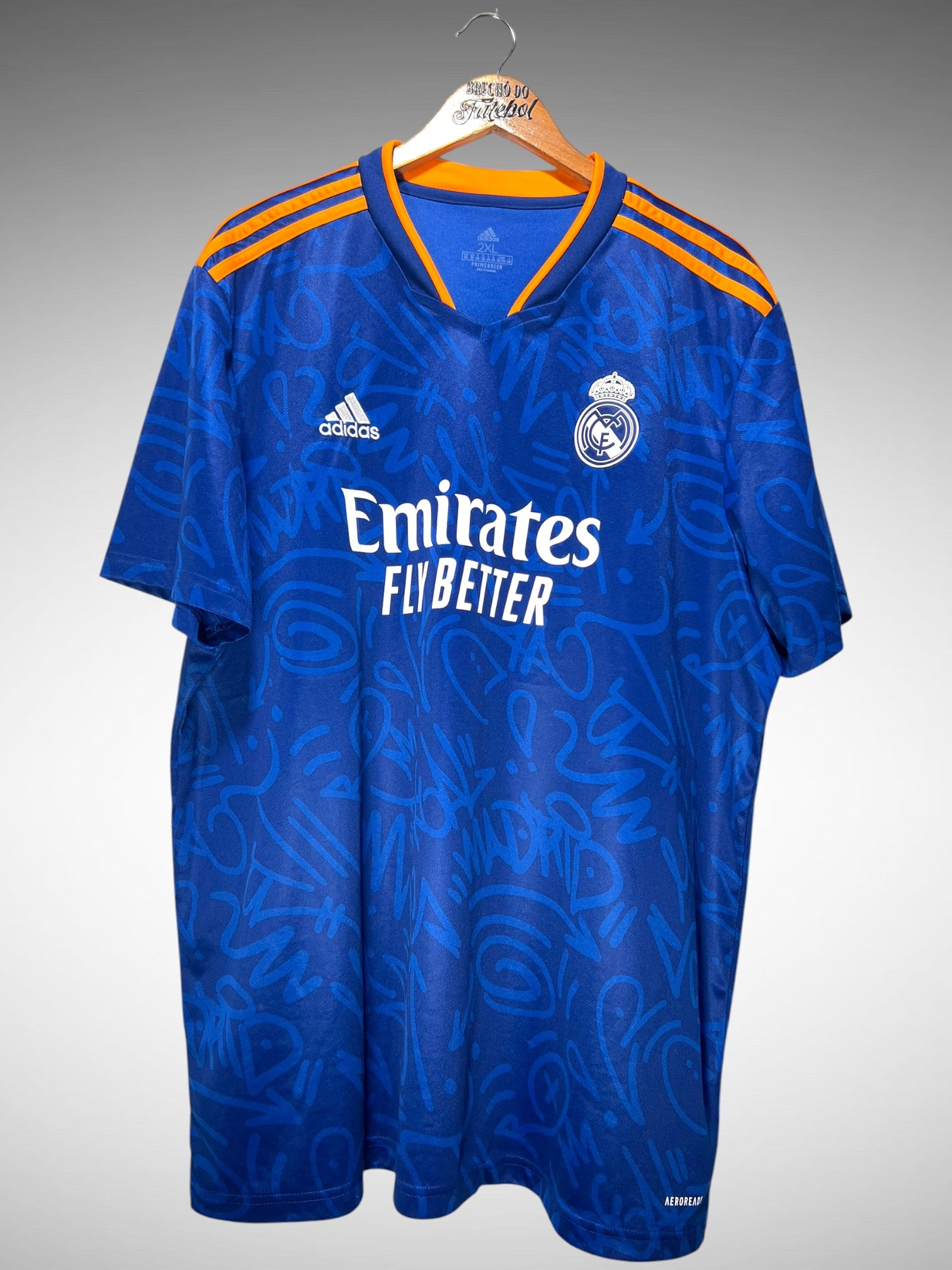 Real Madrid 2021 Segunda Camisa Tam 3G.