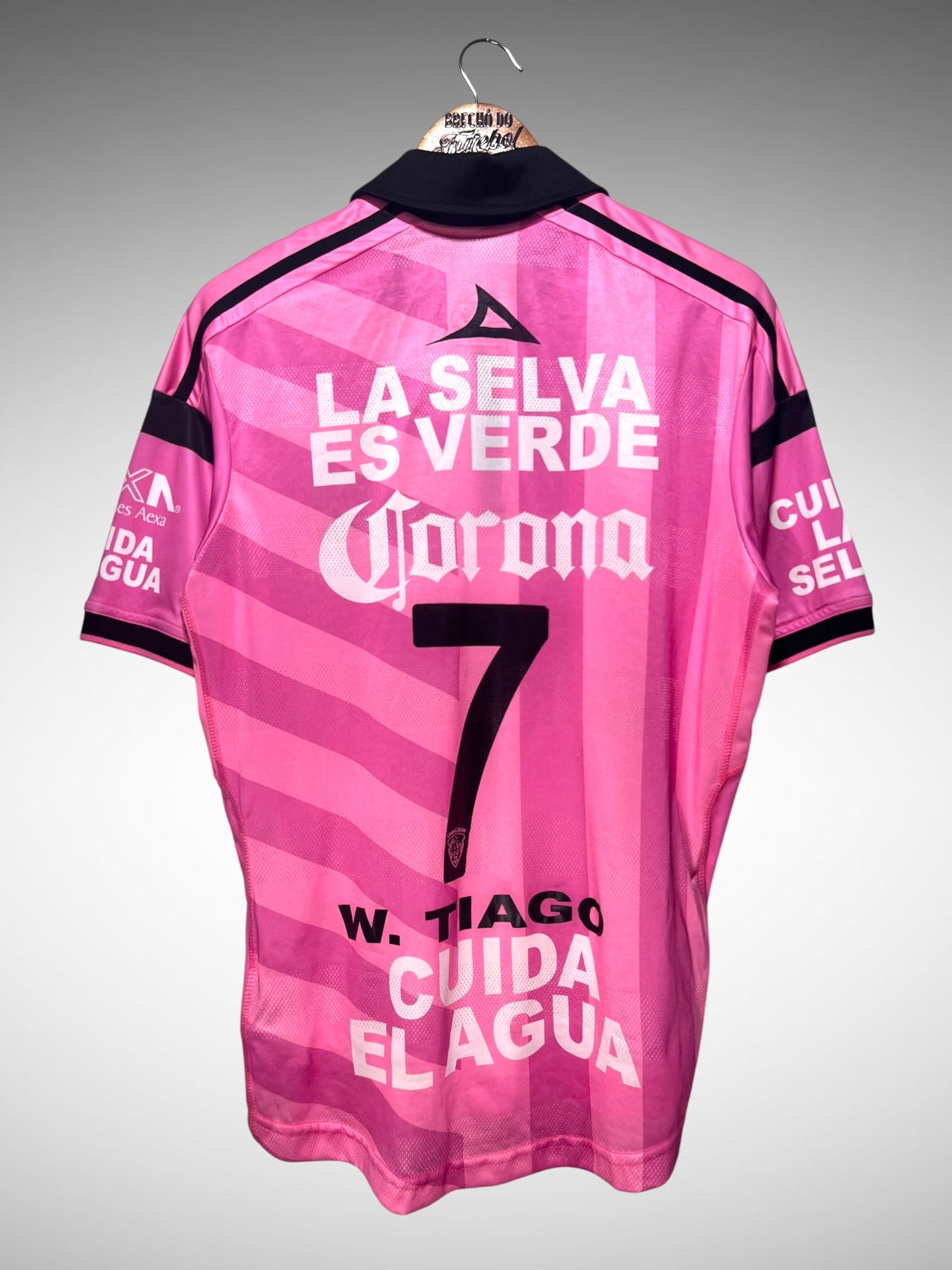 Chiapas Jaguar 2015 Camisa Outubro Rosa Tam M N 7 W. Tiago.