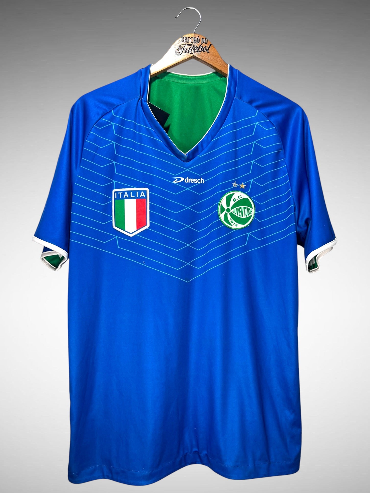Juventude 2014 Camisa Rversível Vamo Azurra Tam G N 10.
