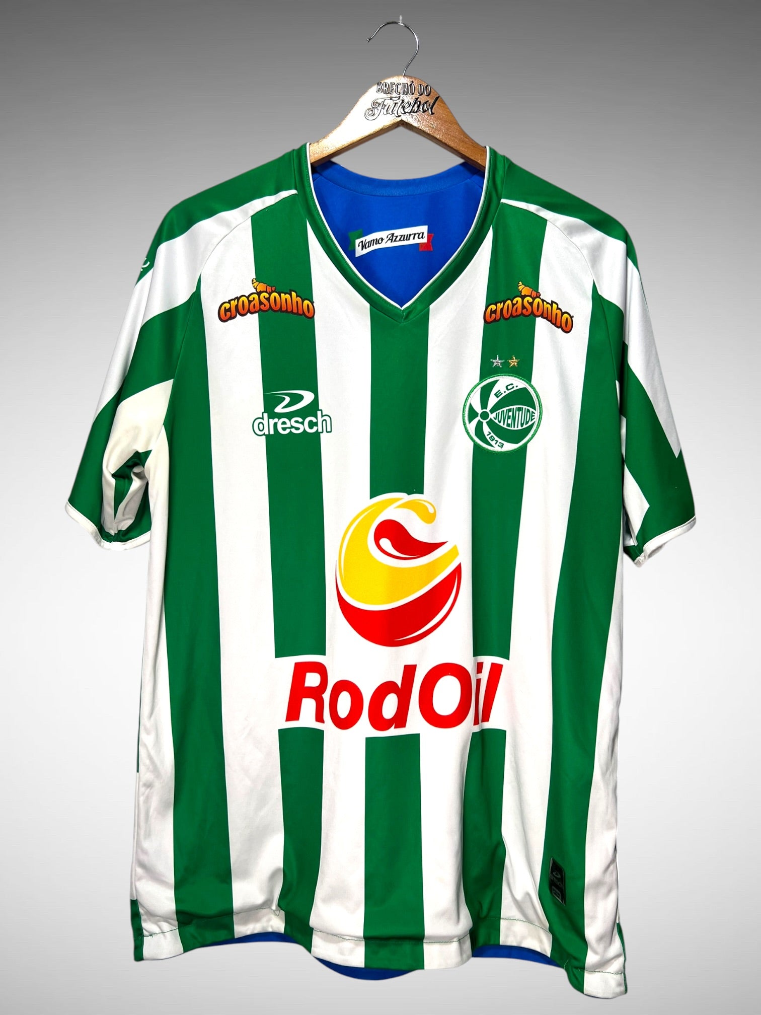 Juventude 2014 Camisa Rversível Vamo Azurra Tam G N 10.
