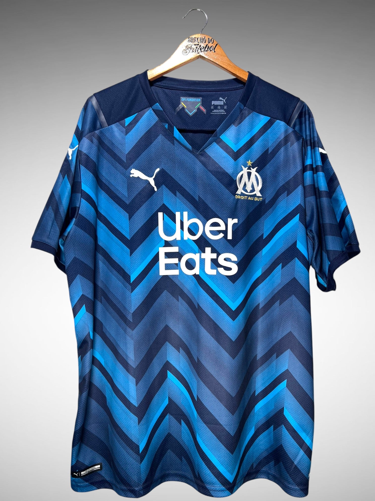 Olympique de Marseille 2021 Segunda Camisa Tam 3G.