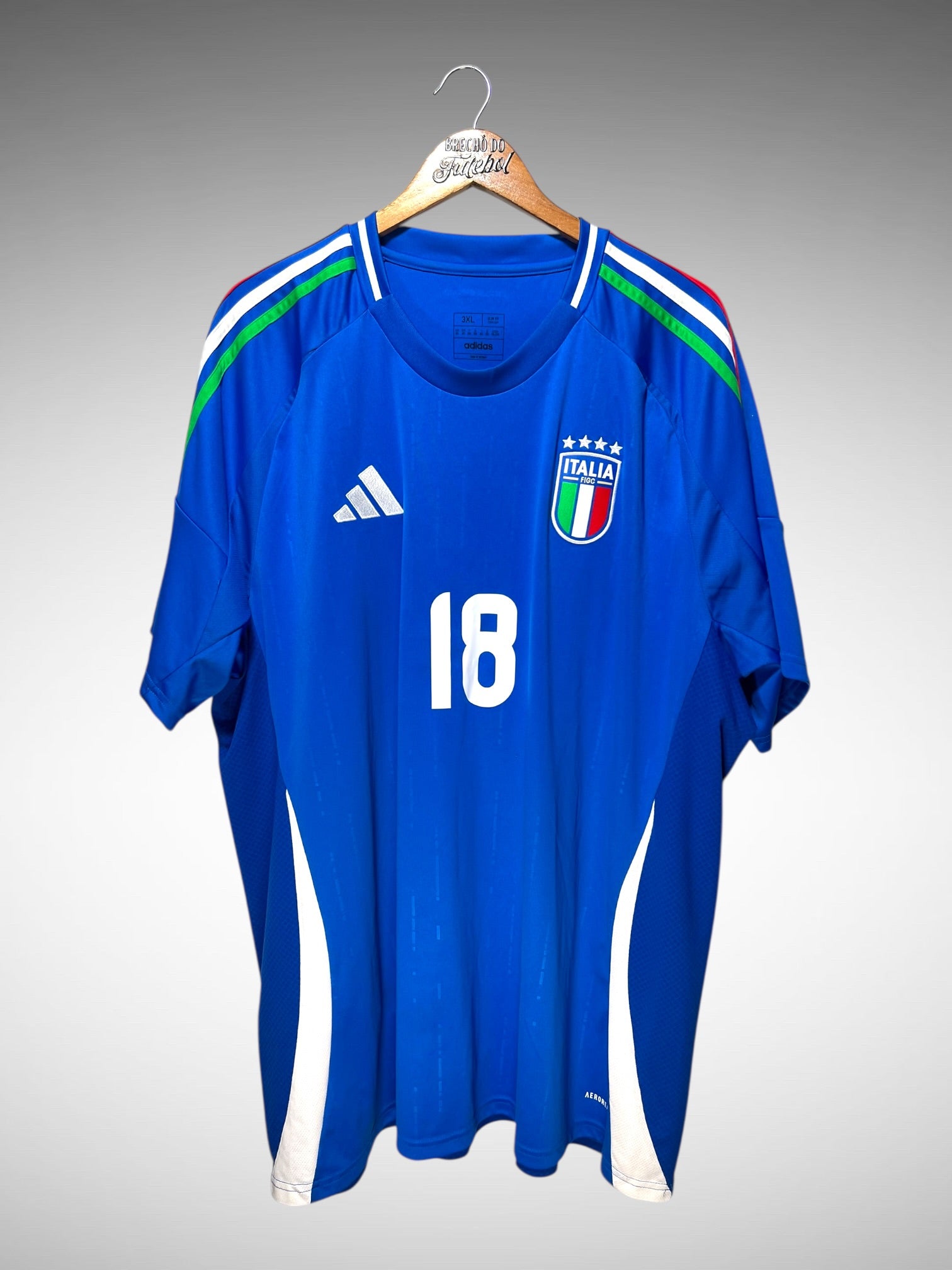 Itália 2024 Primeira Camisa Tam 4G N 18 Barela.