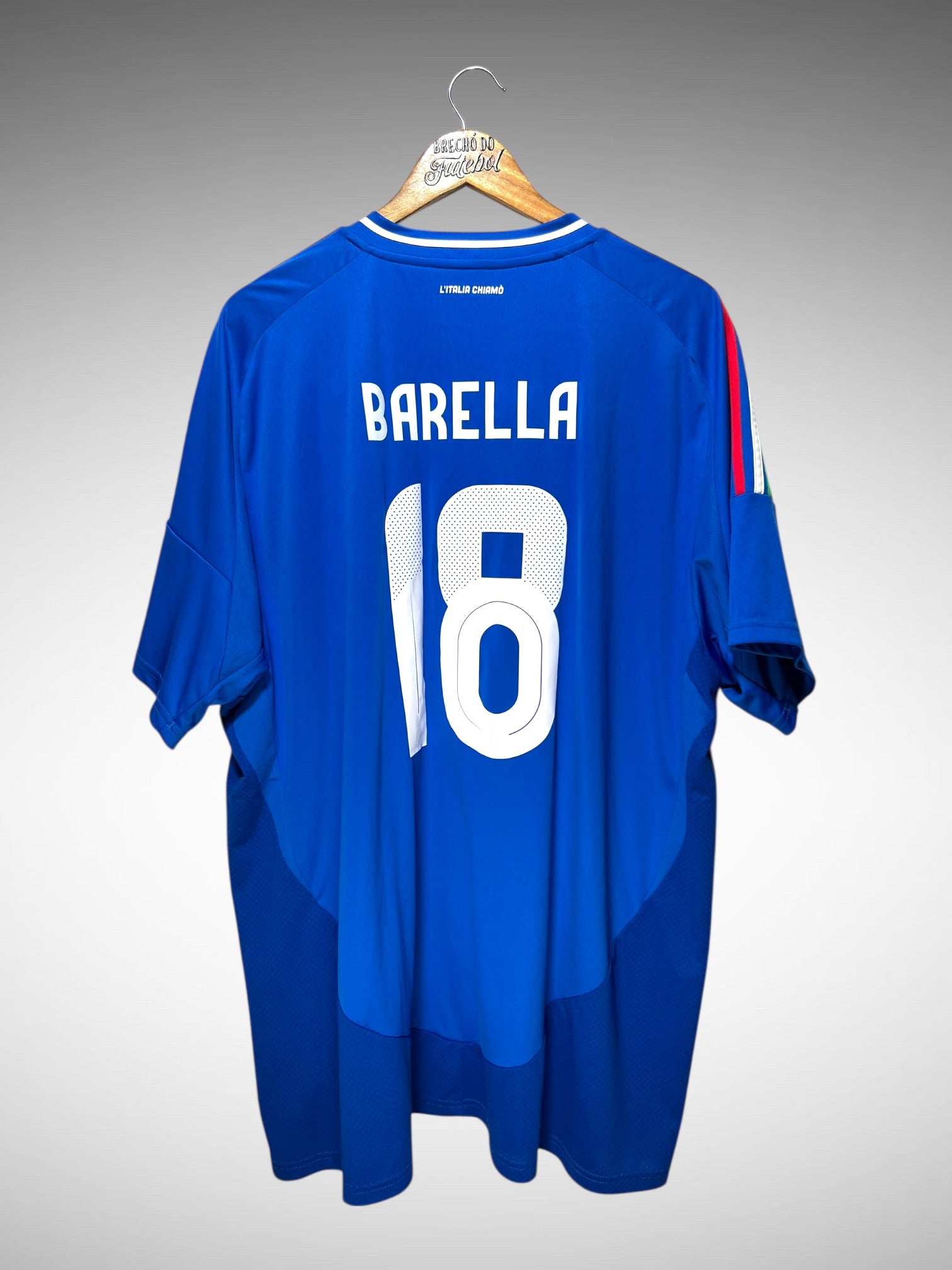 Itália 2024 Primeira Camisa Tam 4G N 18 Barela.