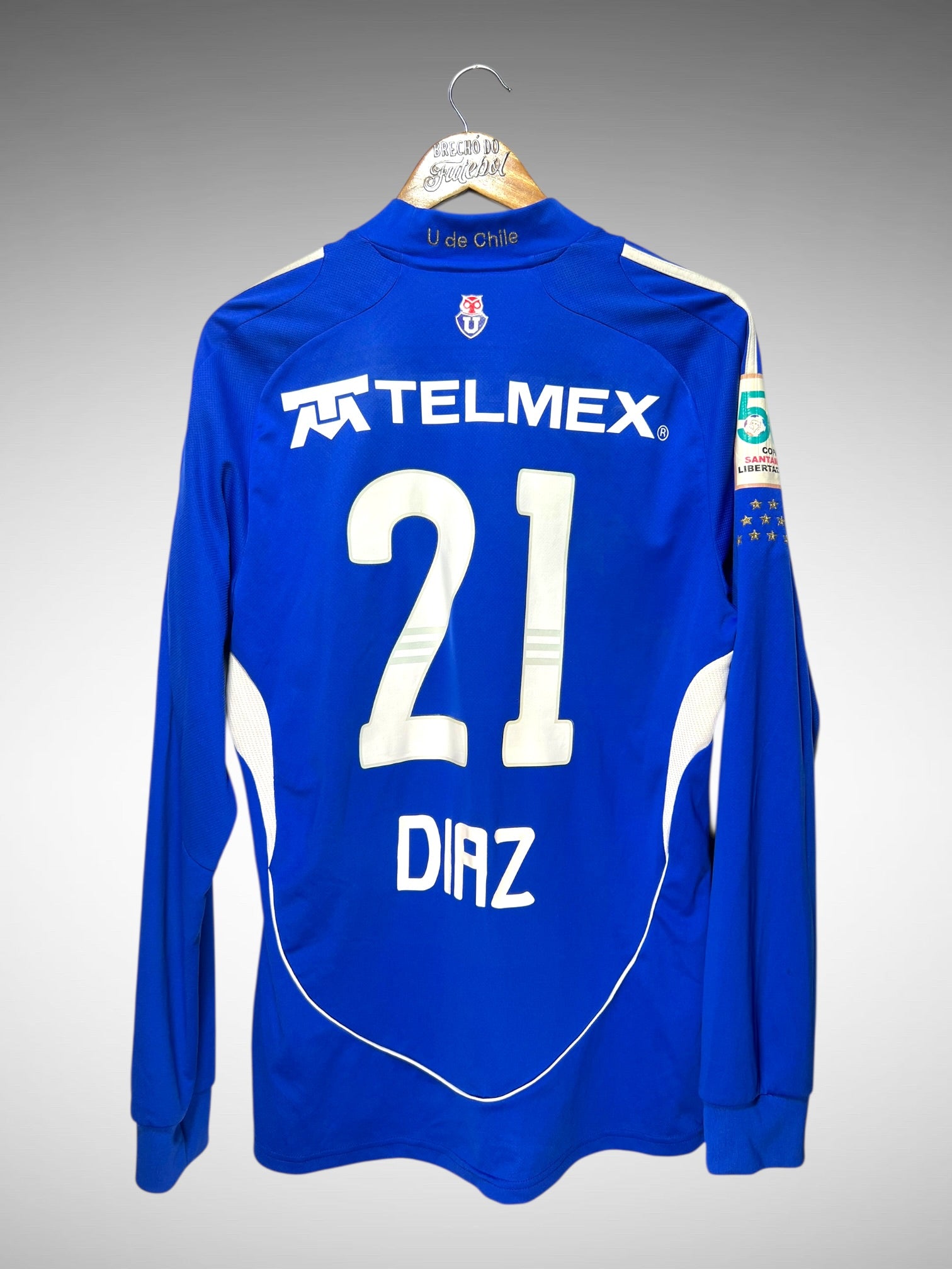 Universidade do Chile 2009 Primeira Camisa Tam M N 21 Diaz Mangas Longas.