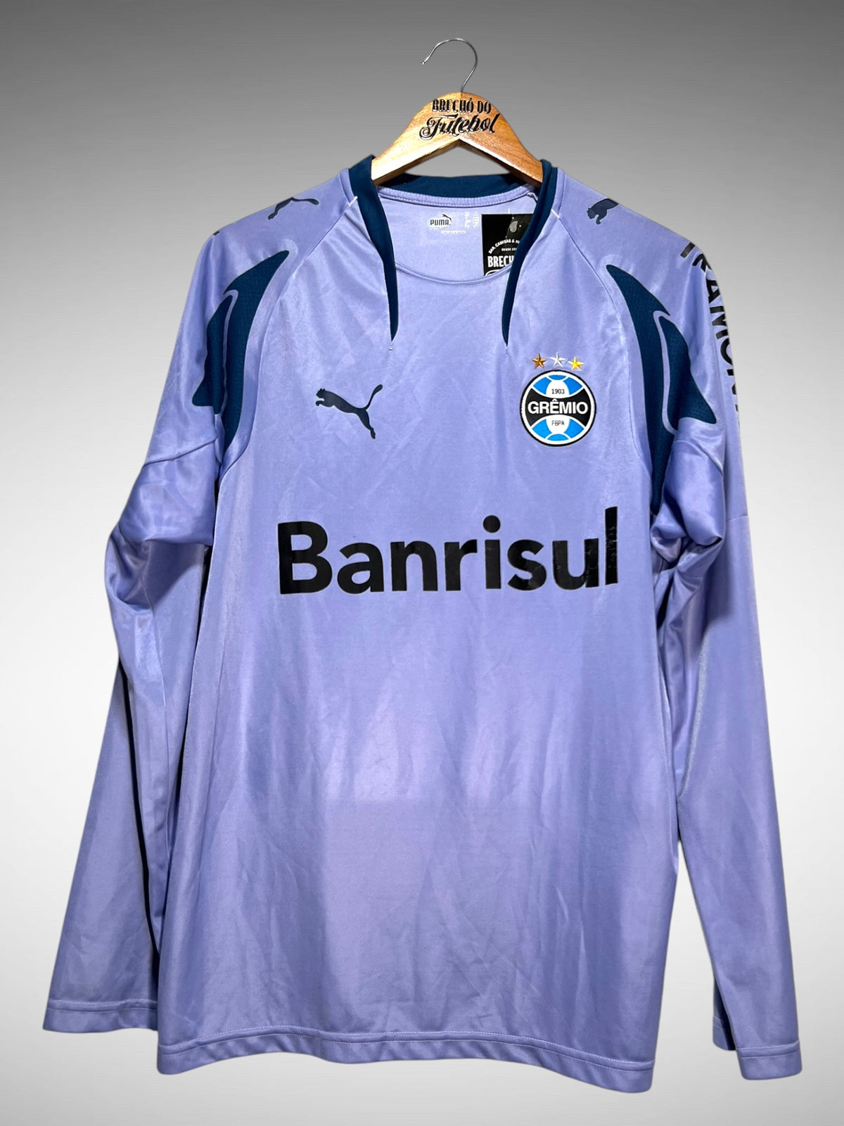 Grêmio 2007 Camisa de Goleiro Tam M N 1 Mangas Longas.