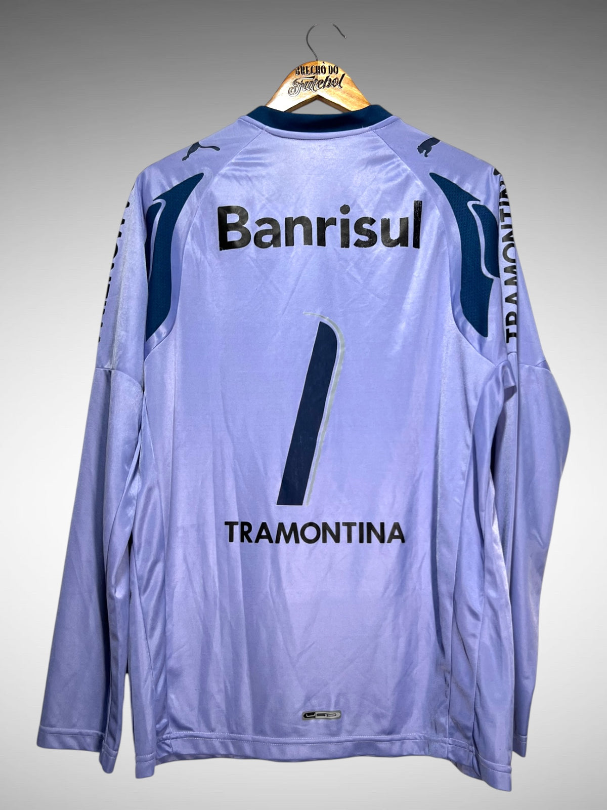 Grêmio 2007 Camisa de Goleiro Tam M N 1 Mangas Longas.