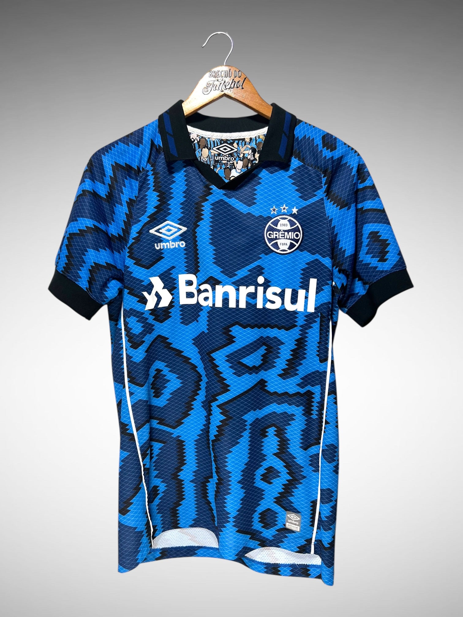 Grêmio 2021 Terceira Camisa Tam P N 3 Geromel.