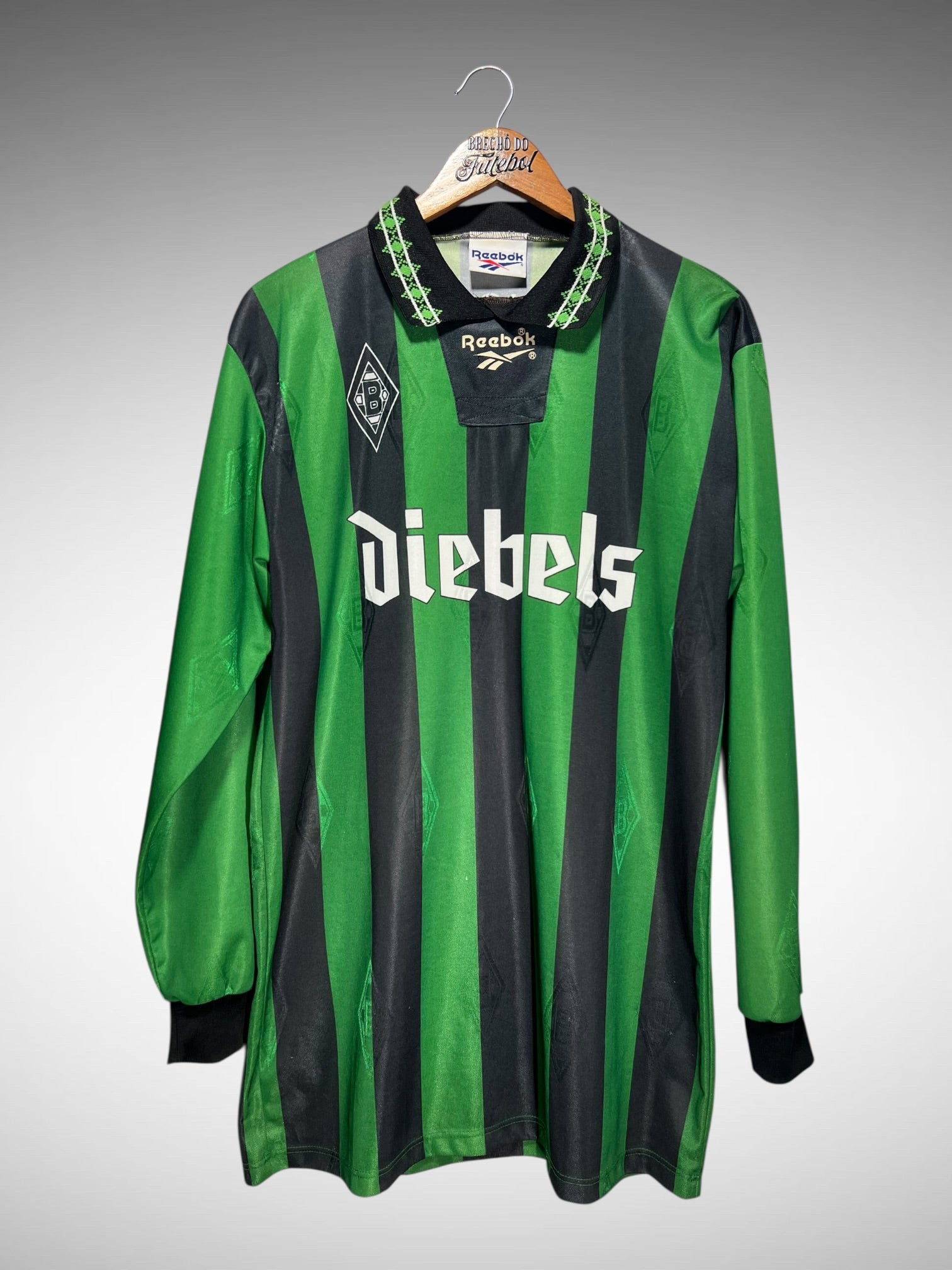 Borussia Monchengladbach 1995 Segunda Camisa Tam M Mangas Longas.