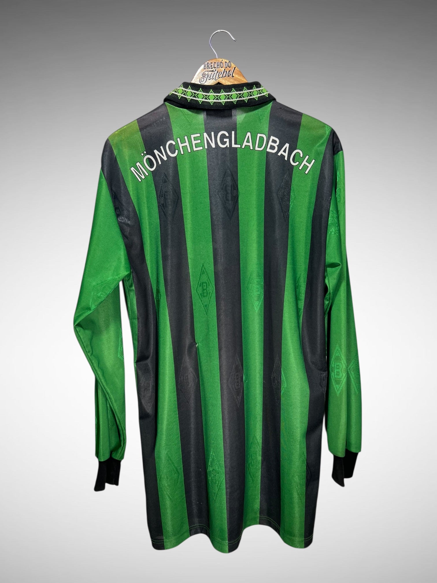 Borussia Monchengladbach 1995 Segunda Camisa Tam M Mangas Longas.