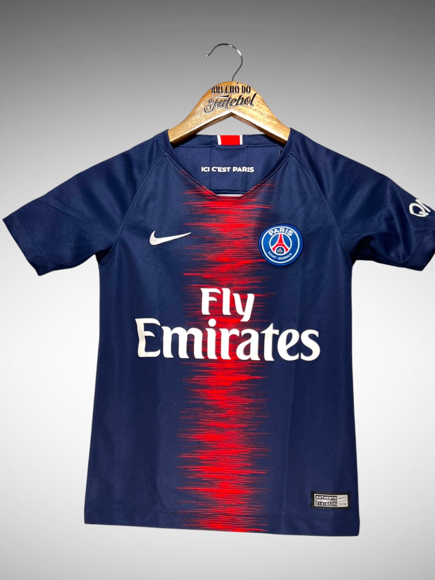Paris Saint-Germain 2018 Primeira Camisa Tam 8 anos Infantil.