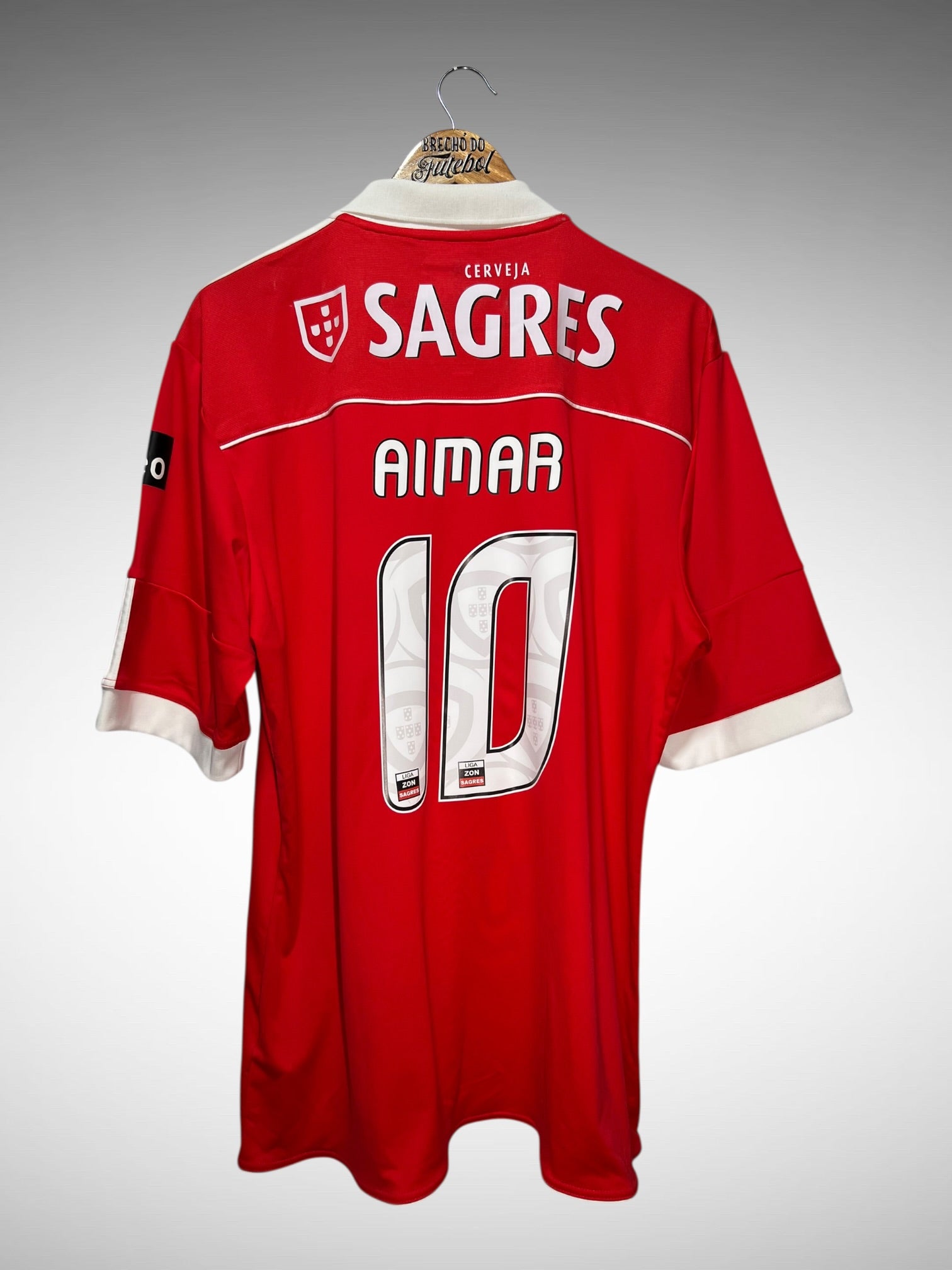 Benfica 2010 Primeira Camisa Tam GG N 10 Aimar.
