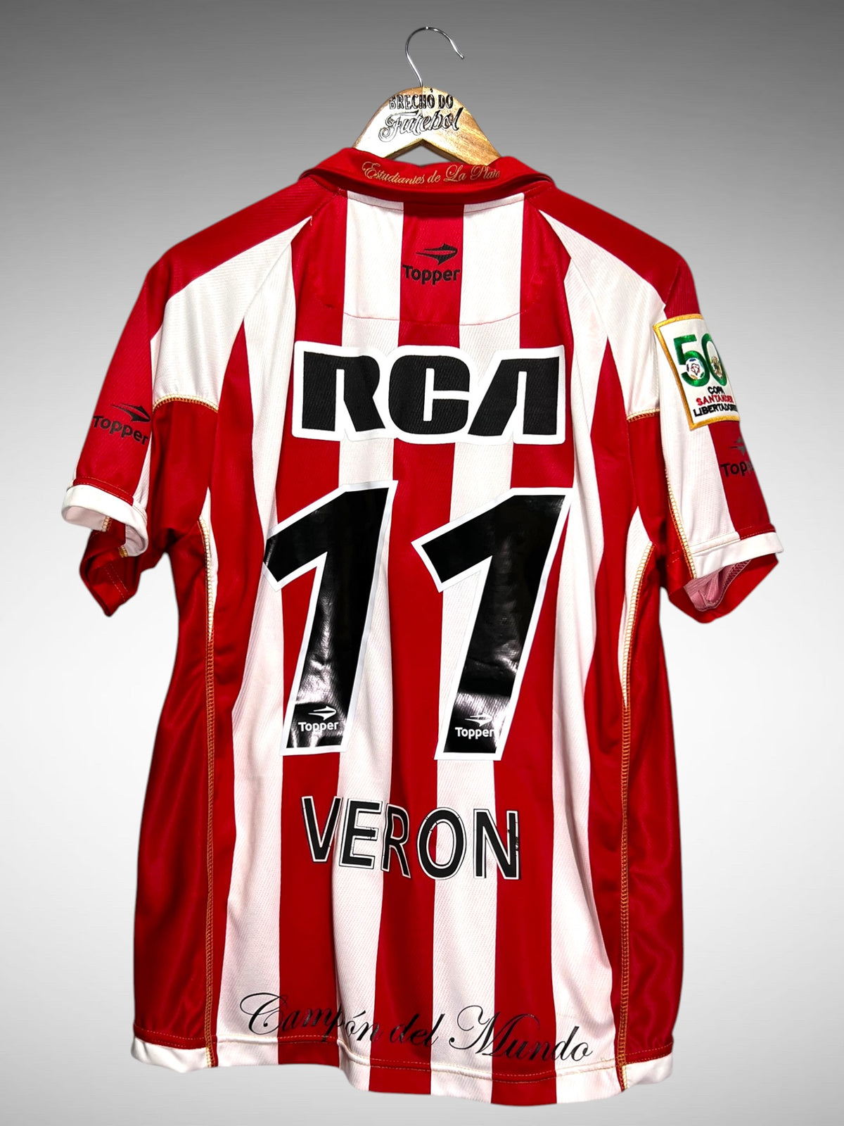 Estudiantes de La Plata 2009 Primeira Camisa Tam G N 11 Veron.