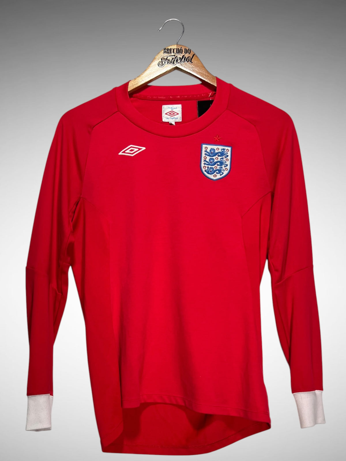 Inglaterra 2010 Segunda Camisa Tam 12 anos Infantil Mangas Longas.