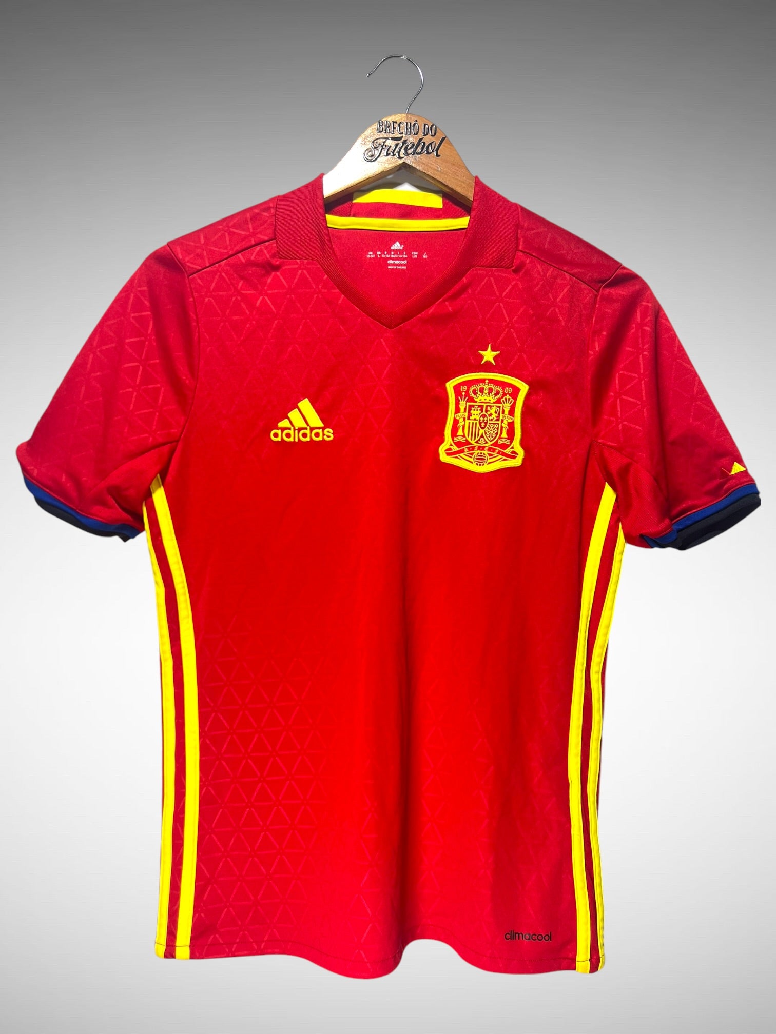 Espanha 2016 Primeira Camisa Tam 14 anos Infantil.