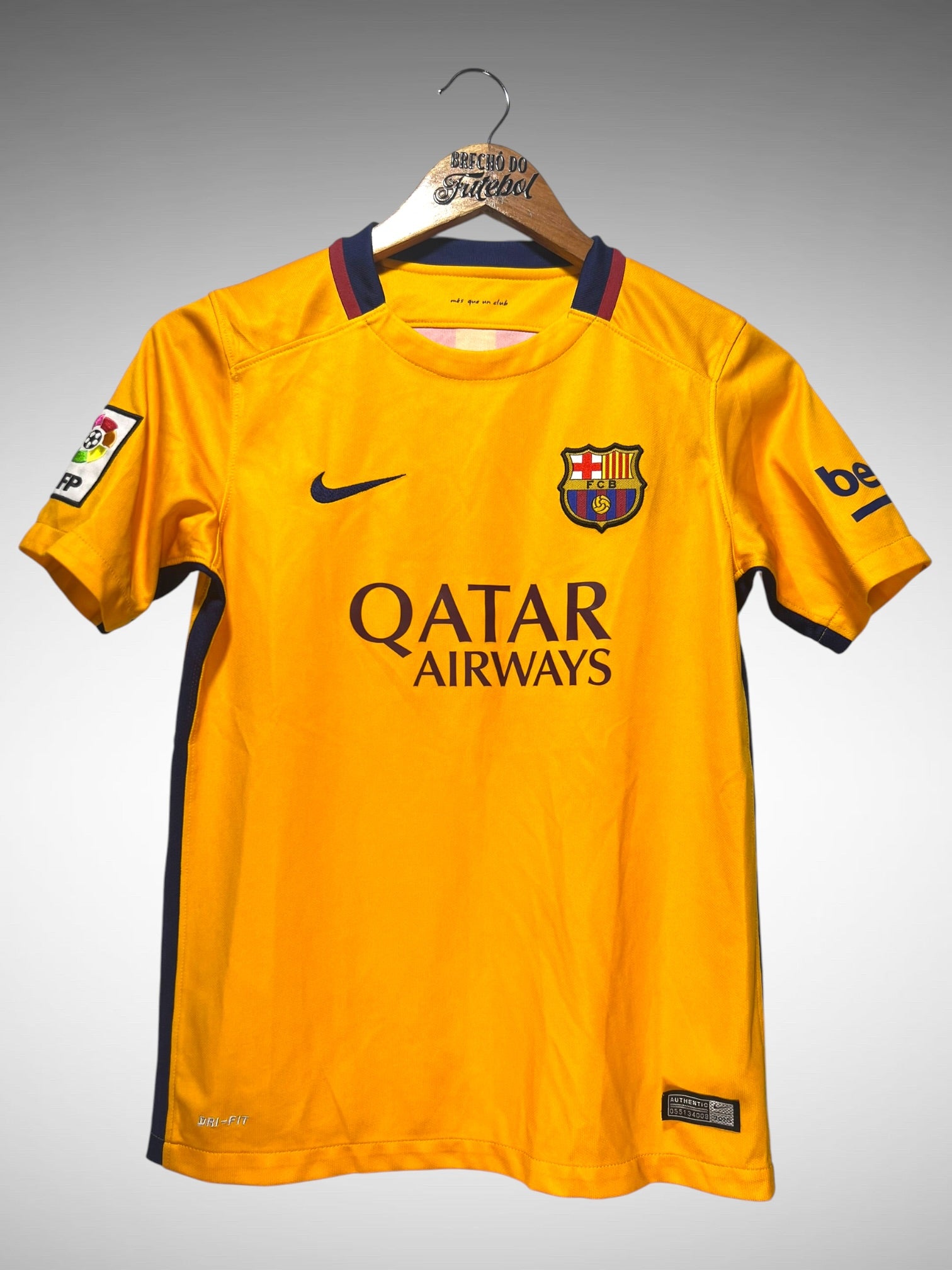 Barcelona 2015 Segunda Camisa Tam 12 anos Infantil.