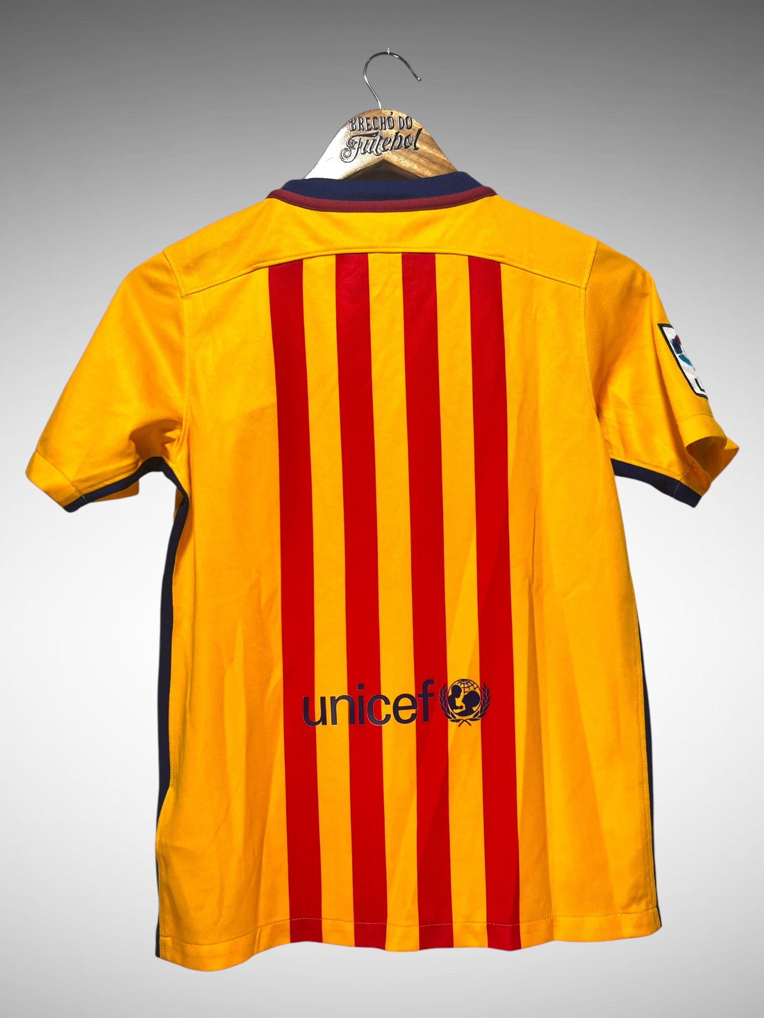 Barcelona 2015 Segunda Camisa Tam 12 anos Infantil.
