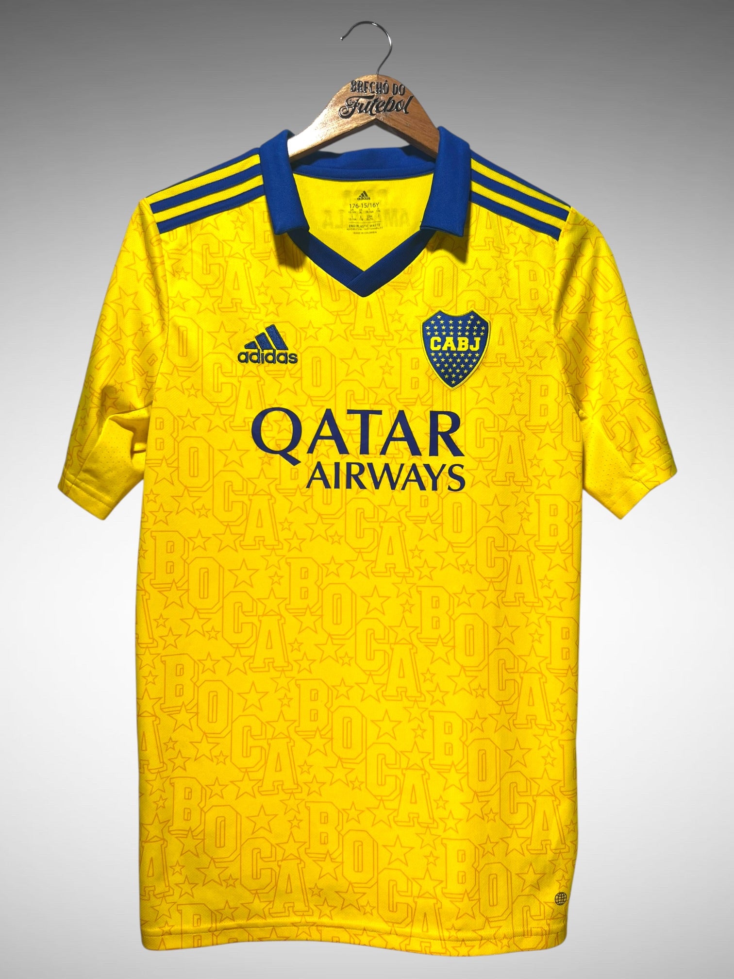 Boca Juniors 2022 Terceira Camisa Tam 16 anos Infantil.