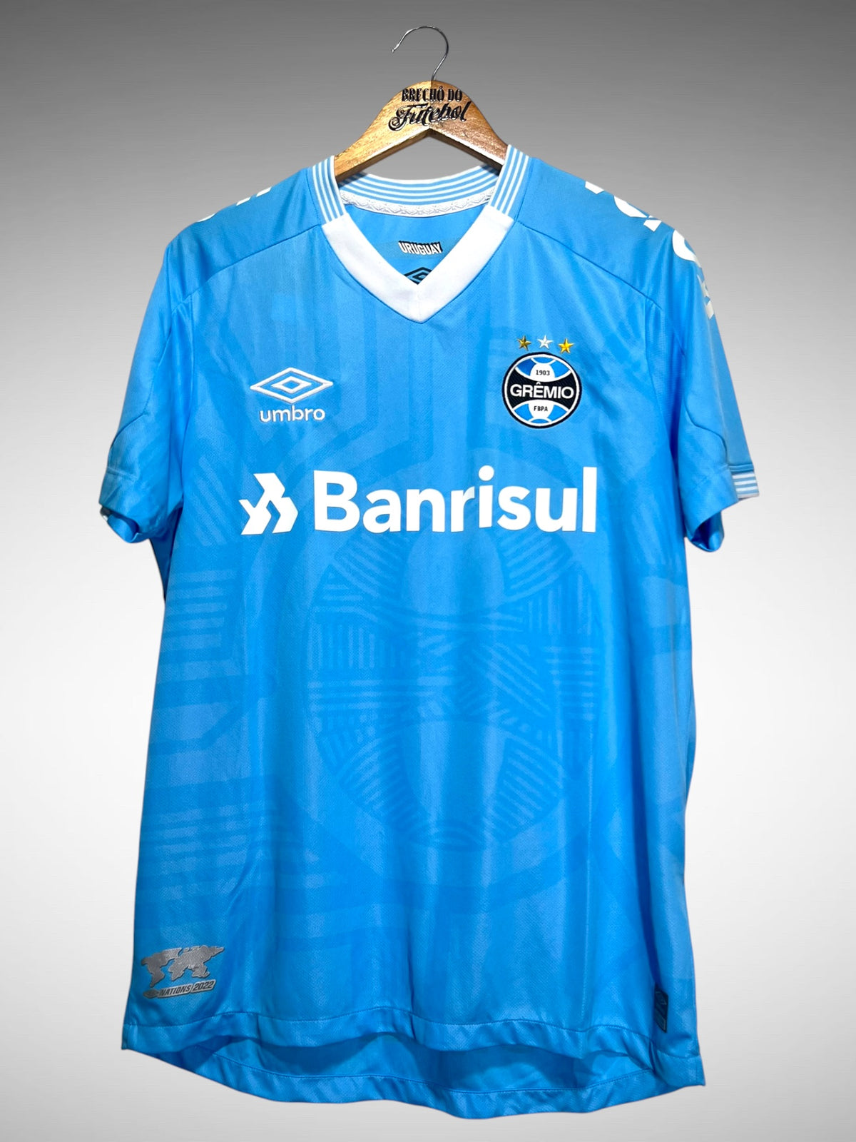 Grêmio 2022 Terceira Camisa Tam G N 10 Ferreira.
