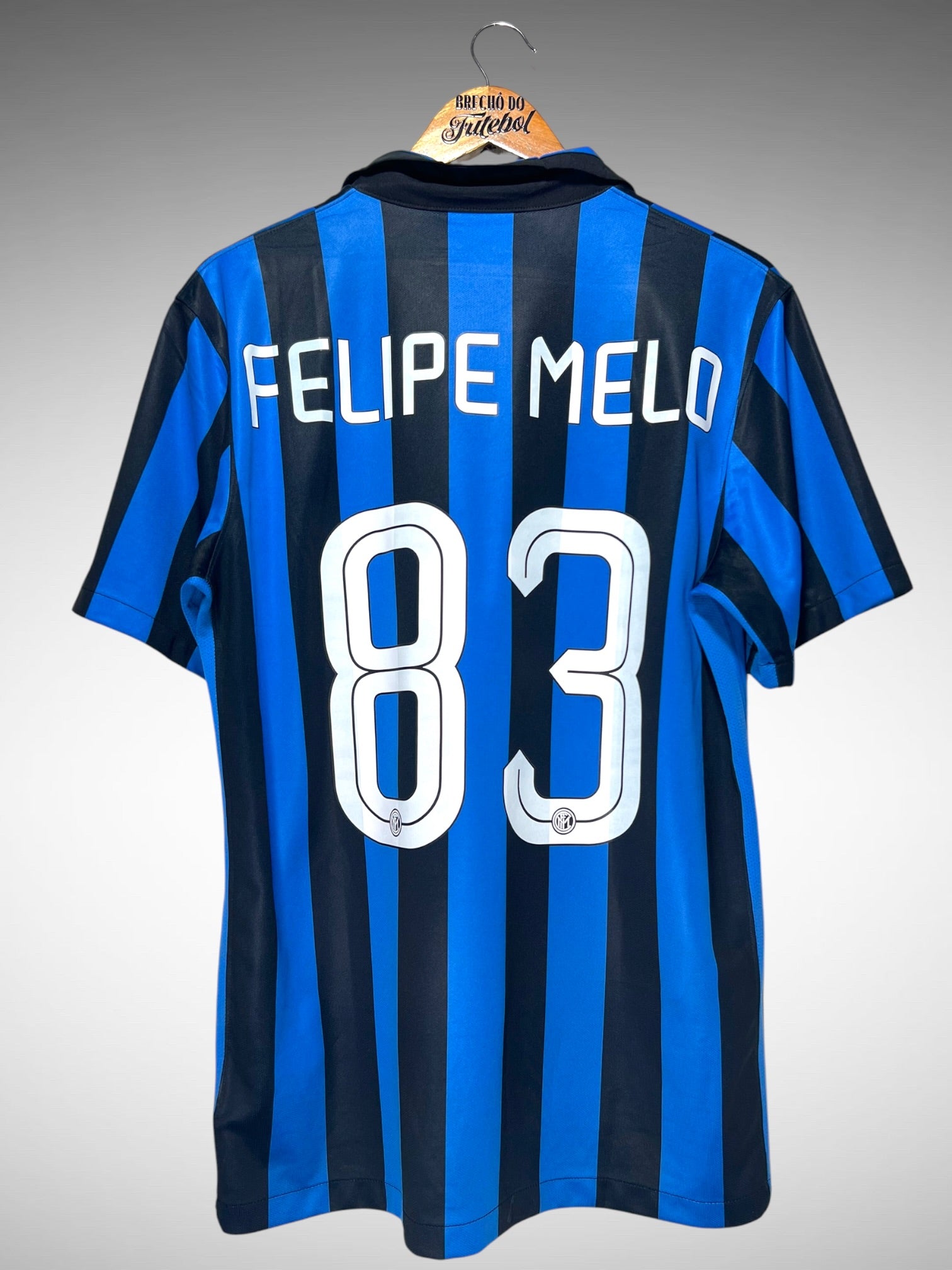 Inter de Milão 2015 Primeira Camisa Tam M N 83 Felipe Melo.